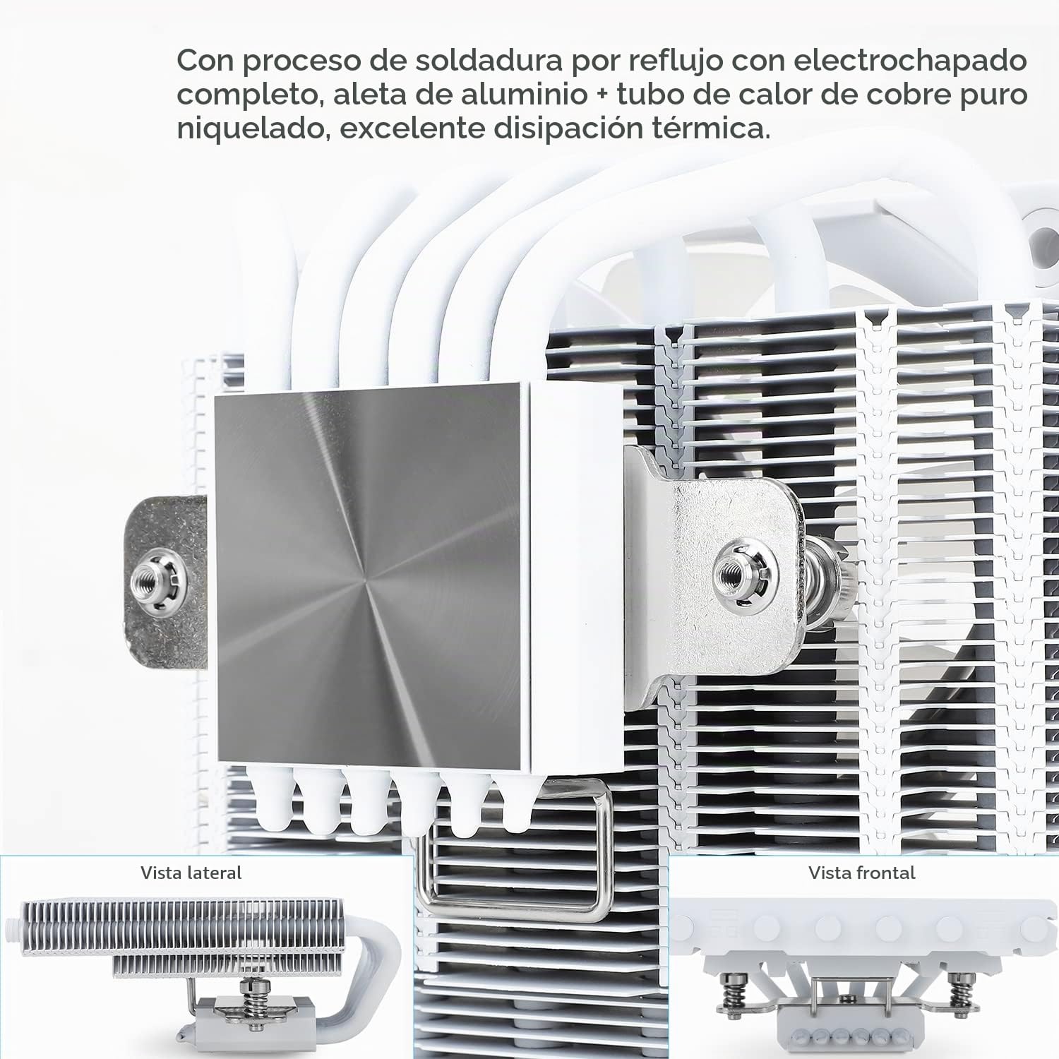 ENFRIADOR DE CPU THERMALRIGHT AXP120-X67 BLANCO ARGB BAJO PERFIL - 4