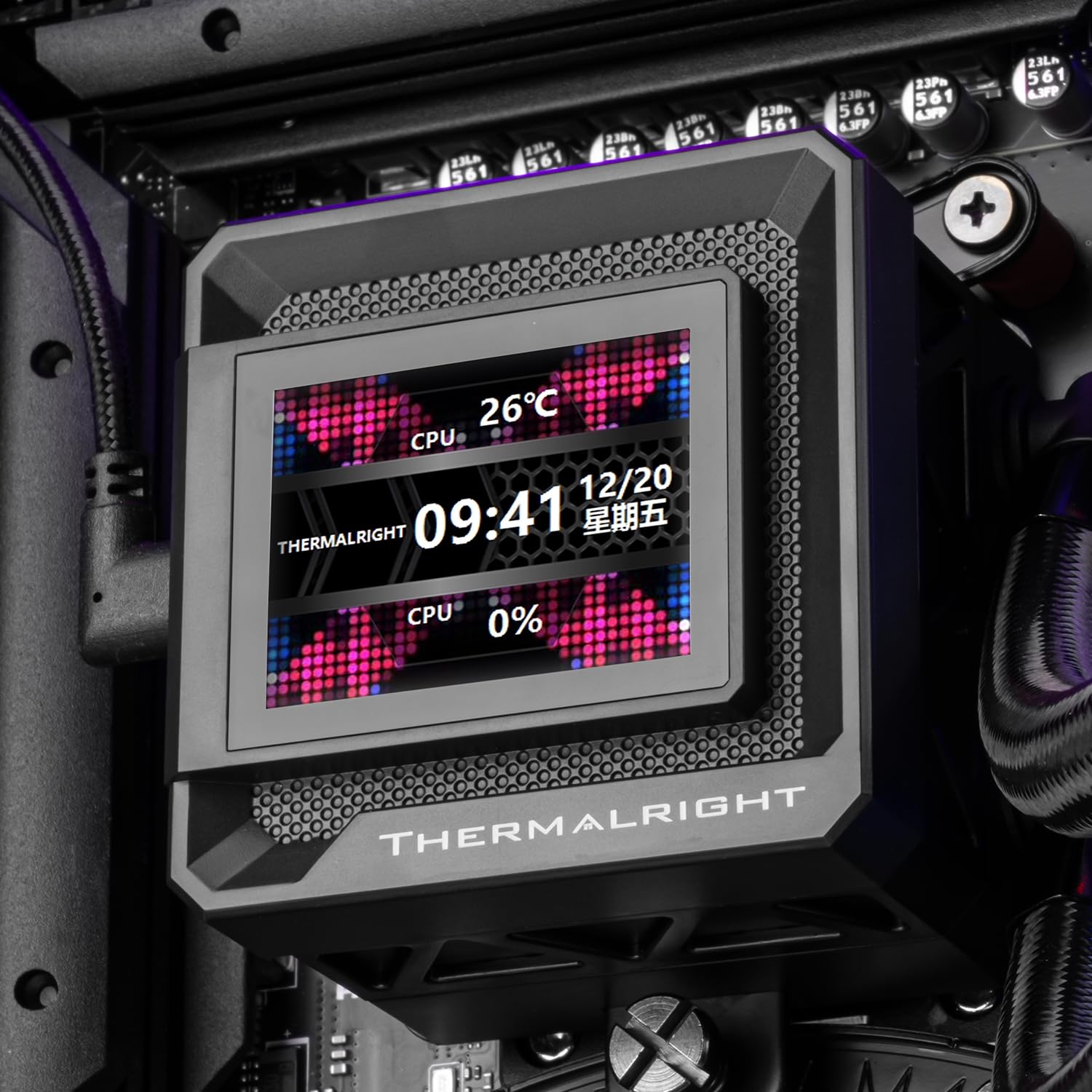 REFRIGERACIÓN LÍQUIDA THERMALRIGHT FW360 SE ARGB BLACK CON PANTALLA LCD 2 PULGADAS PARA CPU - 2