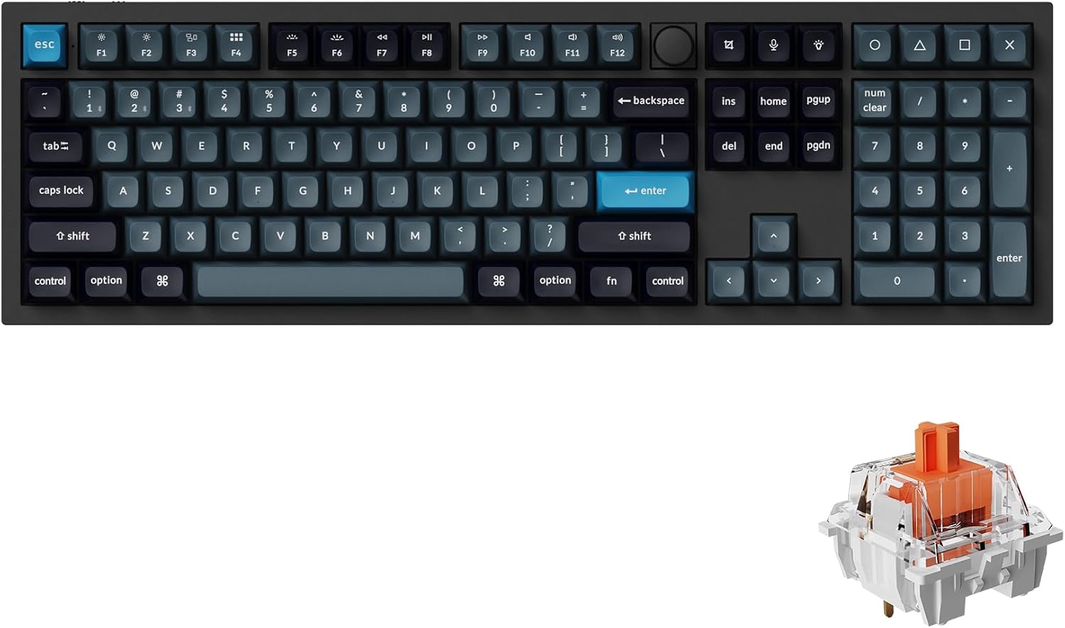TECLADO MECÁNICO KEYCHRON Q6 PRO INALÁMBRICO FULL SIZE - 1