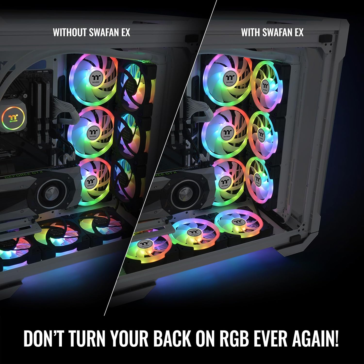 COOLER INTERNO THERMALTAKE SWAFAN EX 12 ARGB 3 UNIDADES 120MM 500-2000 RPM - 4