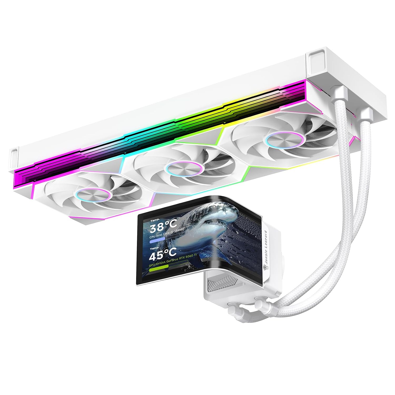ENFRIADOR LÍQUIDO PARA CPU JUNGLE LEOPARD CHILL ARC 360MM CON PANTALLA AMOLED 2K 6.67' - 1