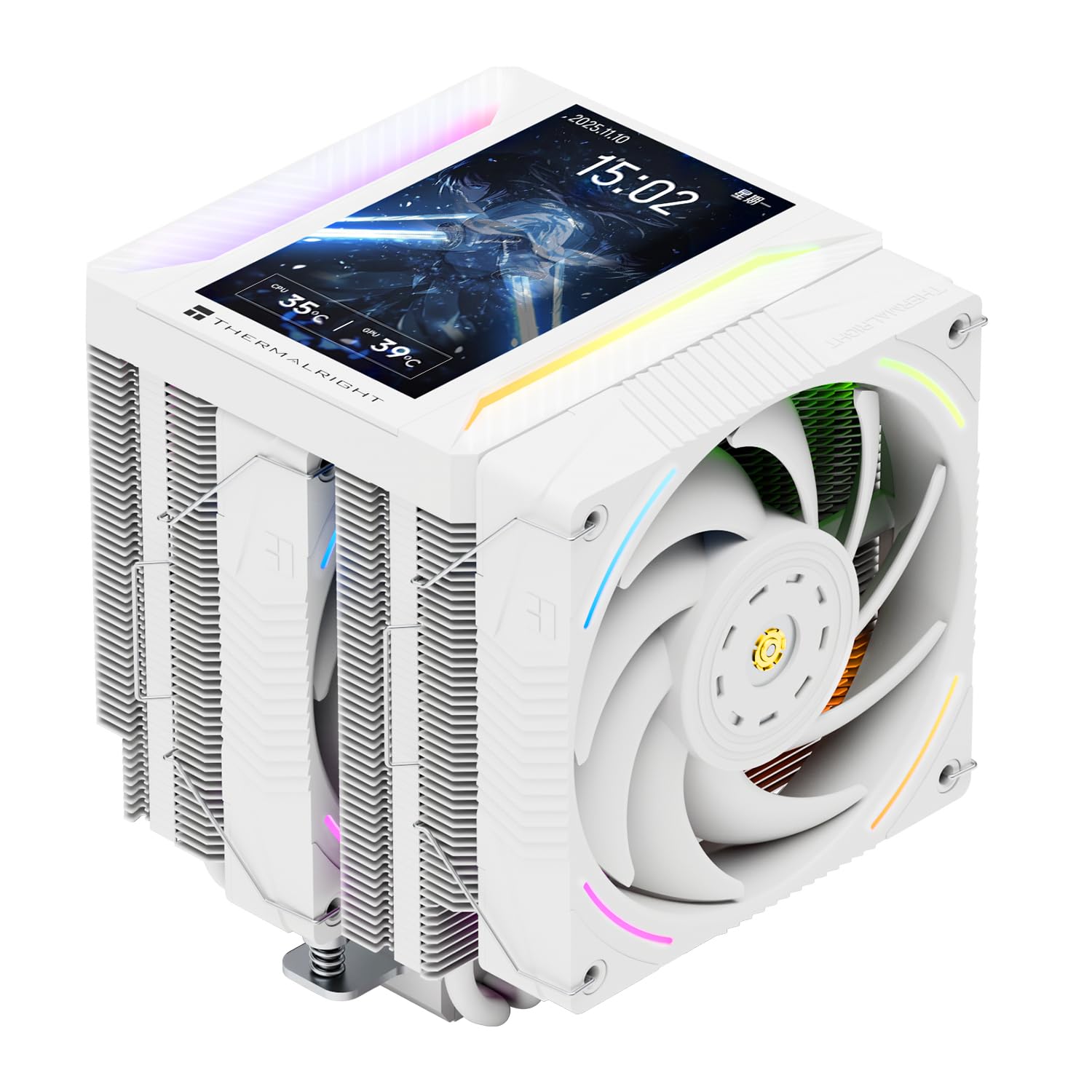 REFRIGERADOR DE CPU THERMALRIGHT TR PEERLESS ASSASSIN 120 VISION MAX ARGB BLANCO - 1