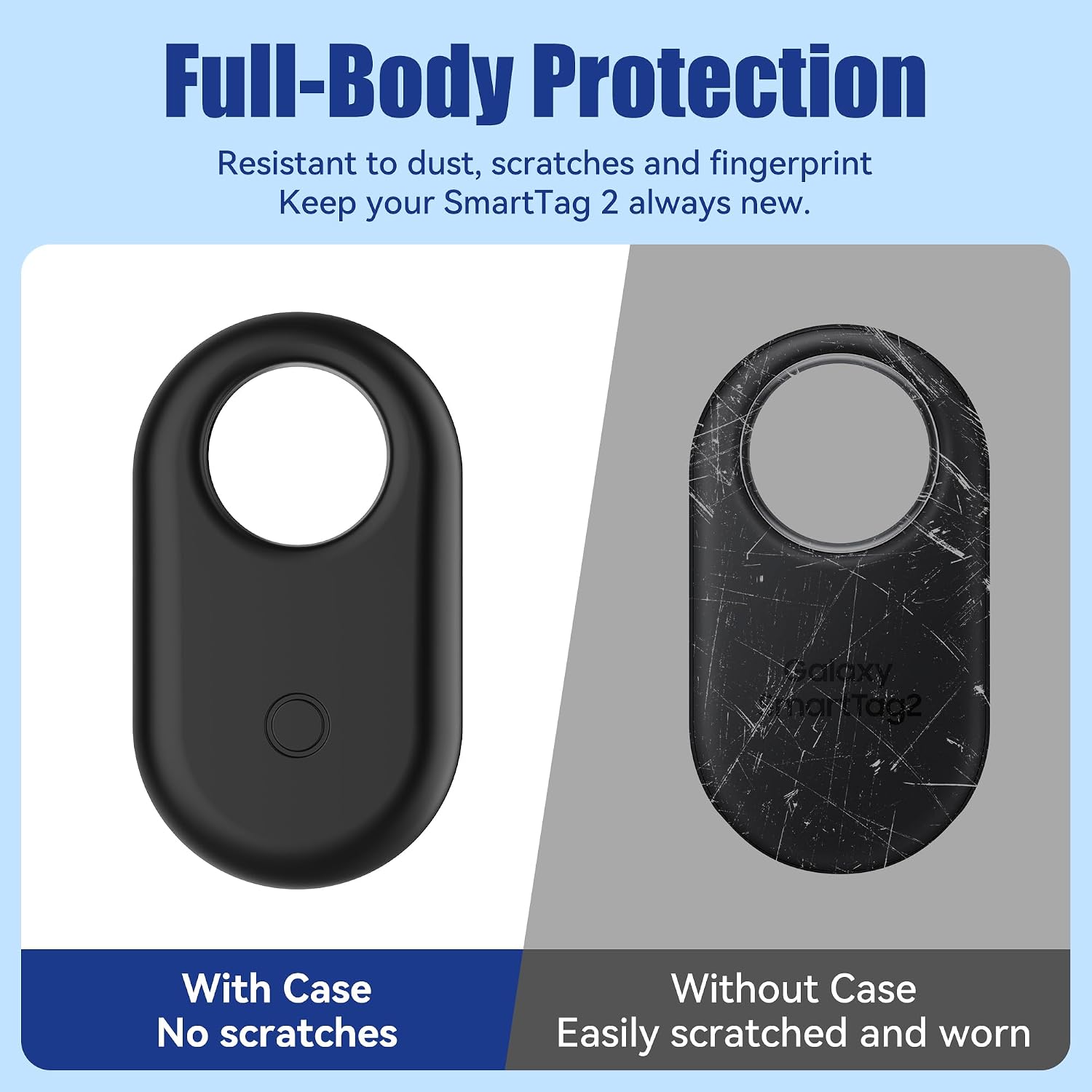 FUNDA PARA SAMSUNG SMARTTAG2 SPOMOX SILICONA 4 UNIDADES NEGRO Y BLANCO - 4