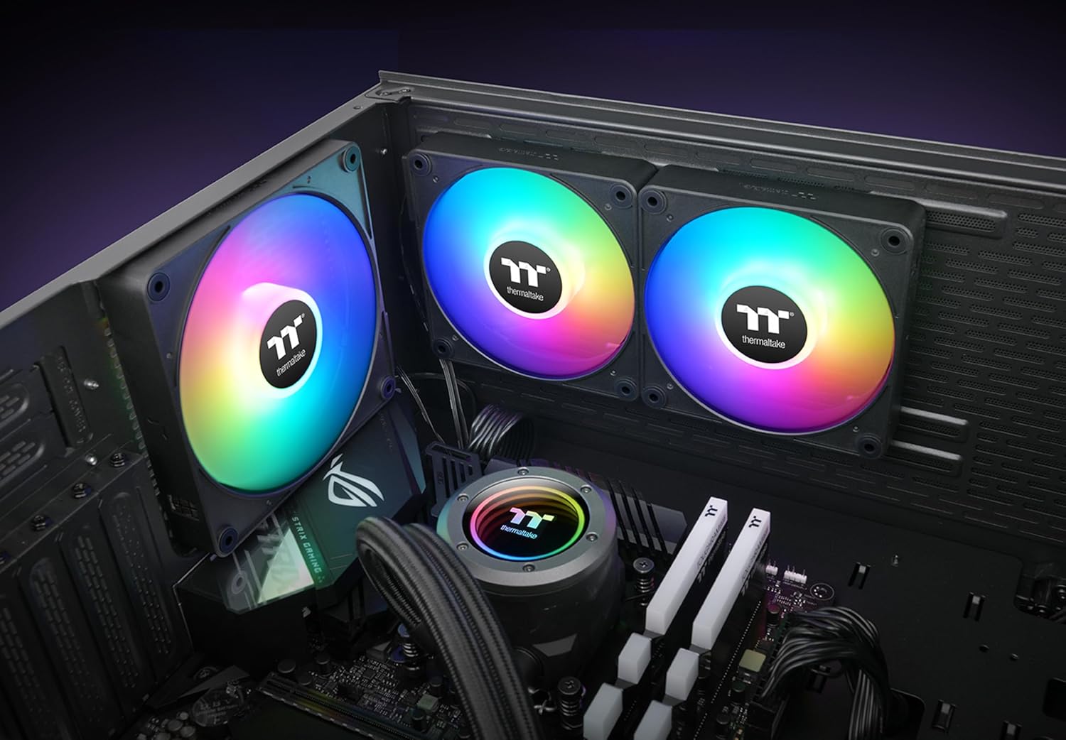 COOLER INTERNO THERMALTAKE CT120 EX ARGB SYNC 120 MM 3 UNIDADES - 2