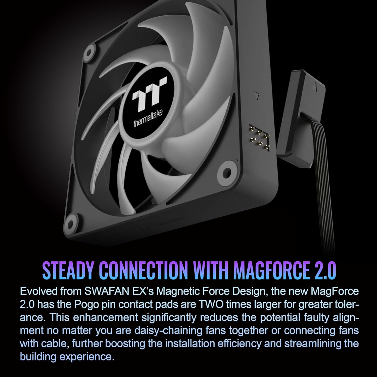 COOLER INTERNO THERMALTAKE CT120 EX ARGB SYNC 120 MM 3 UNIDADES - 5