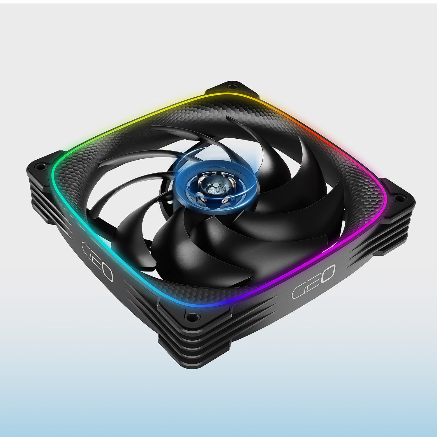 COOLER INTERNO GEOMETRIC FUTURE SQUAMA 2503 RGB PWM 140MM 3 UNIDADES NEGRO - 3