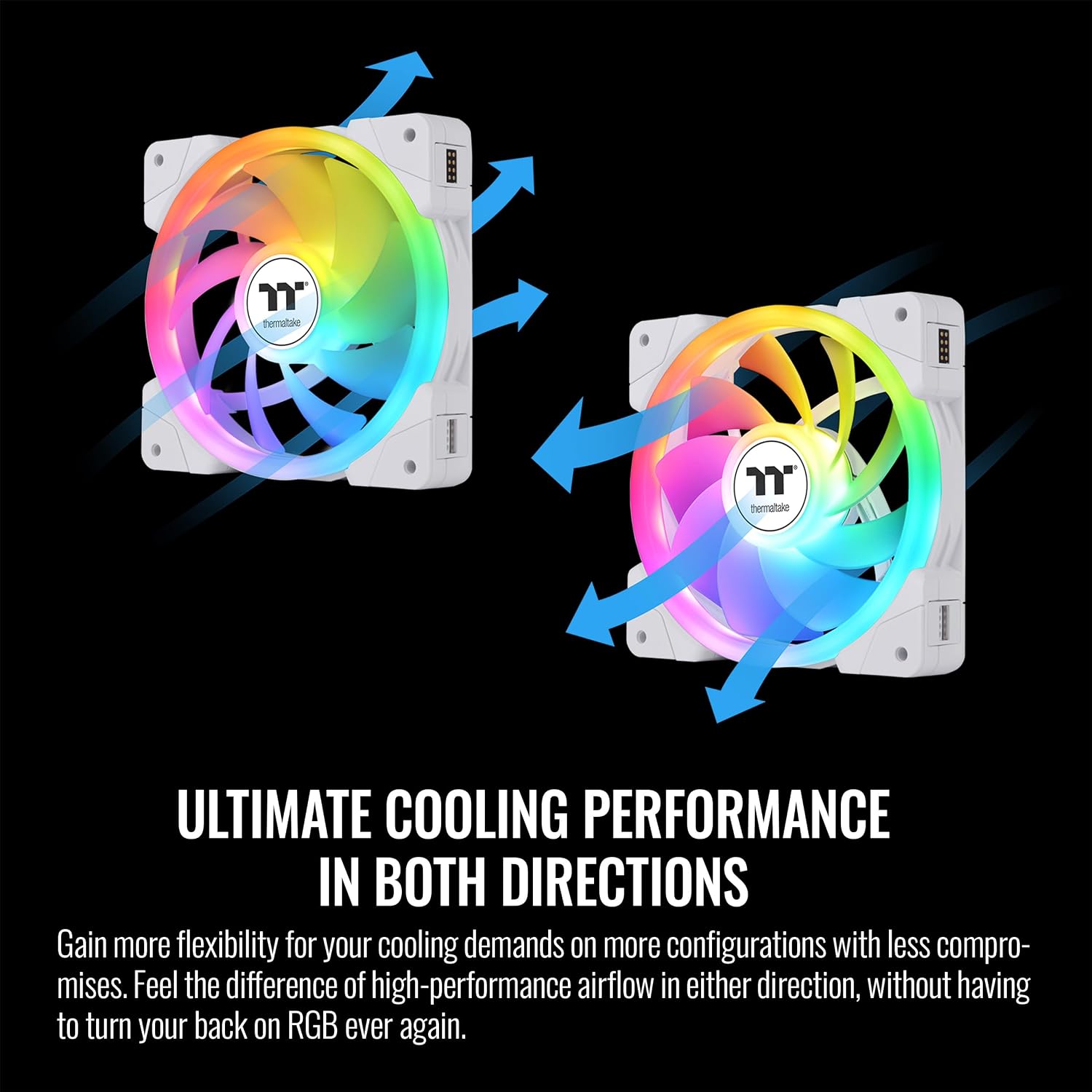COOLER INTERNO THERMALTAKE SWAFAN EX 12 ARGB BLANCO 3 UNIDADES 120MM - 5