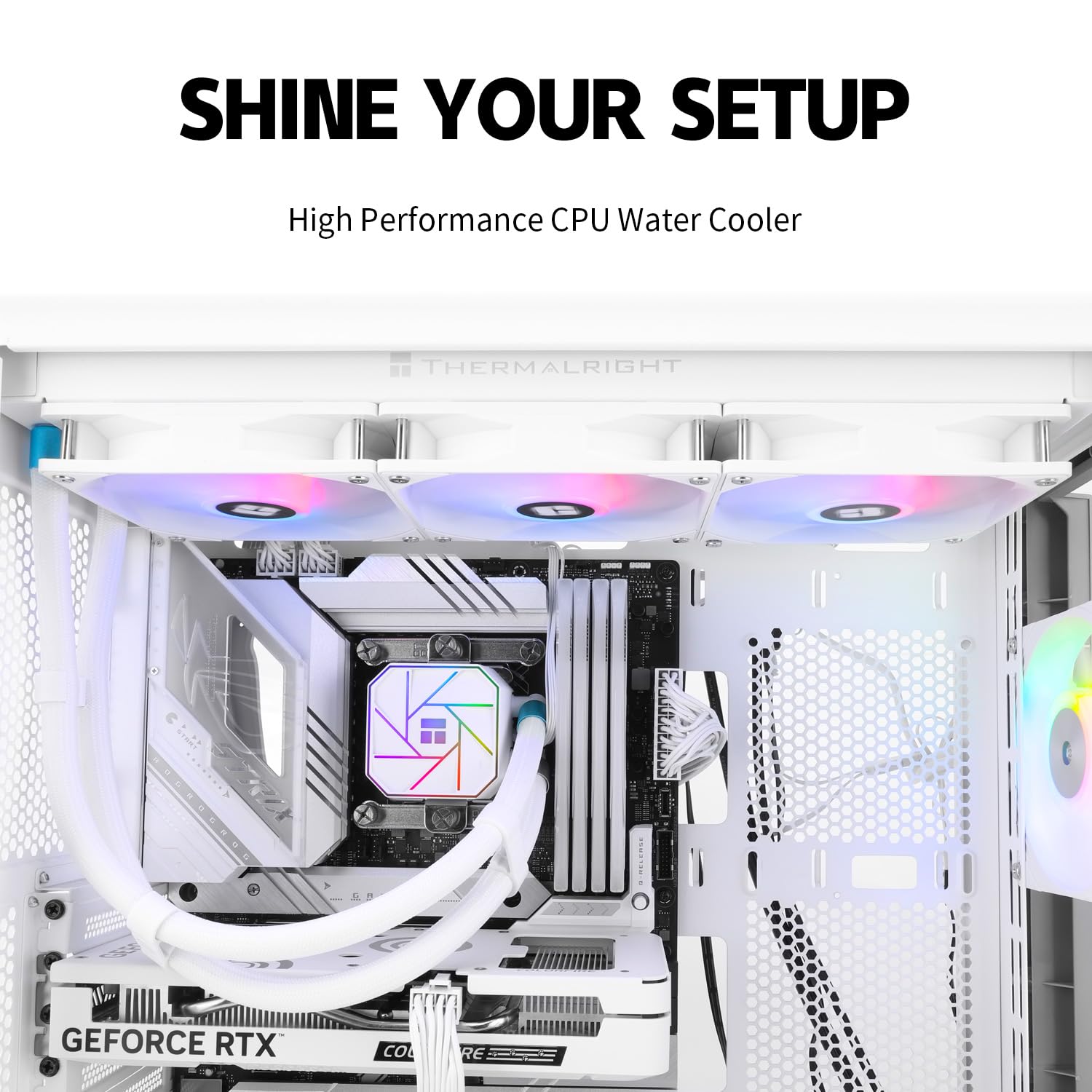 REFRIGERACIÓN LÍQUIDA PARA CPU THERMALRIGHT AQUA ELITE 360 WHITE V3 CON VENTILADORES PWM TL-C12W-S V2×3 - 5