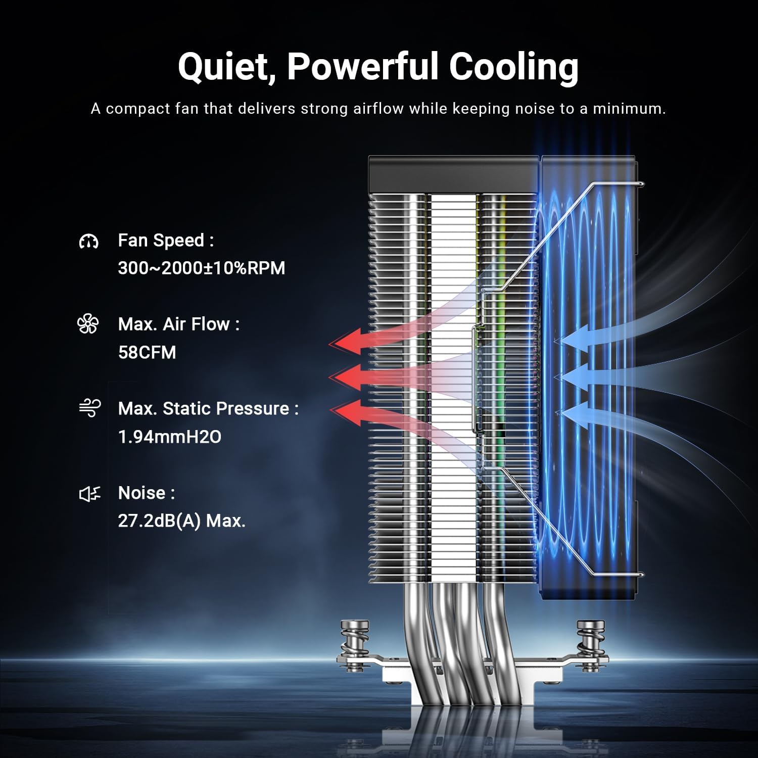 ENFRIADOR DE CPU ID-COOLING SE-214-XT V2 ARGB 200W - 5