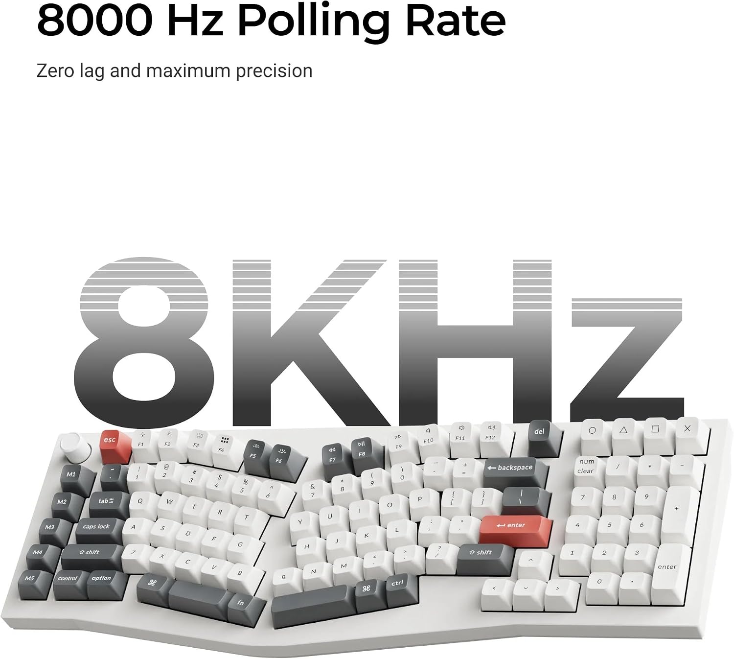 TECLADO MECÁNICO INALÁMBRICO KEYCHRON Q13 ULTRA 8K 96% ALICE LAYOUT - 4