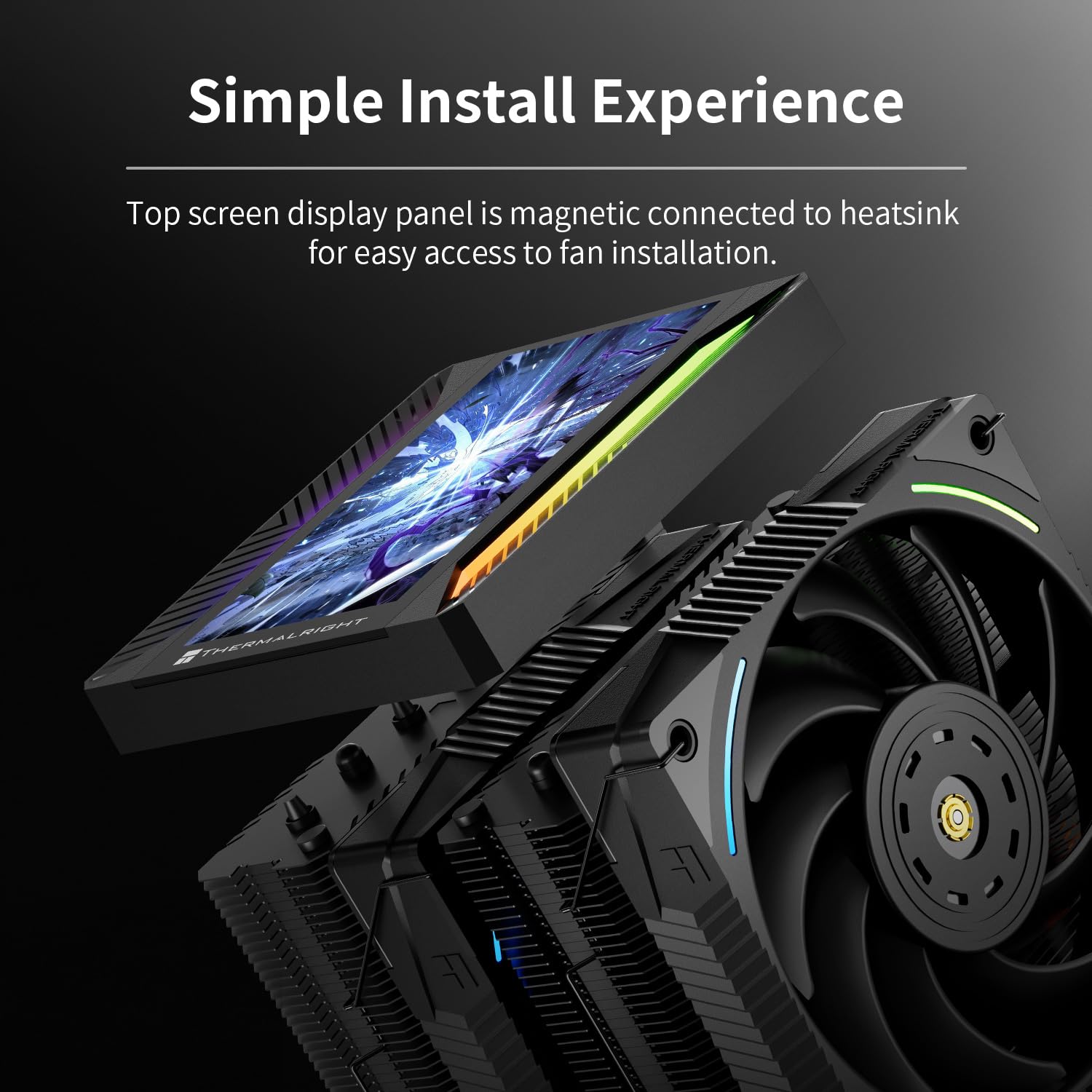 ENFRIADOR DE CPU THERMALRIGHT TR PEERLESS ASSASSIN 120 VISION MAX ARGB NEGRO - 5