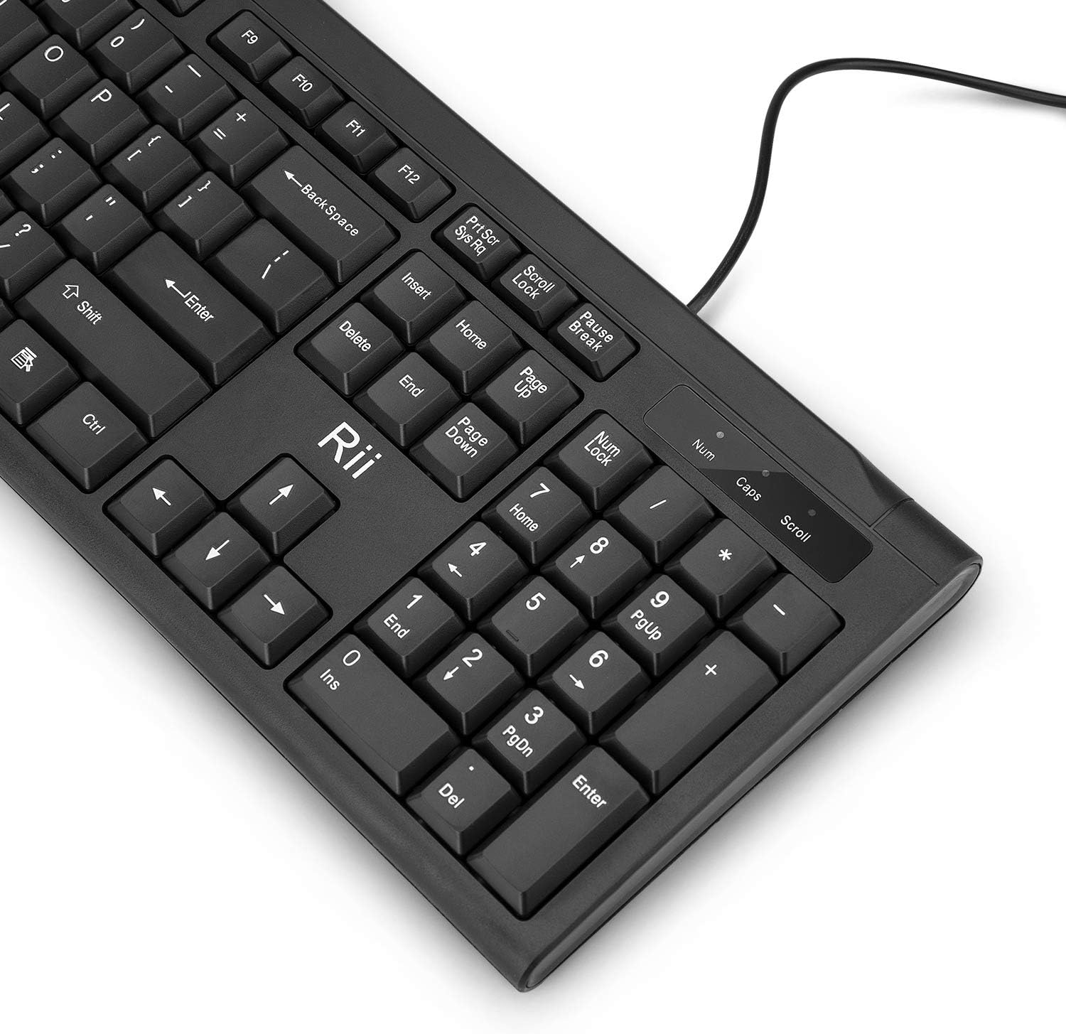 TECLADO USB RII RK907 ULTRA DELGADO COMPACTO PARA MAC Y PC NEGRO 2 UNIDADES - 5