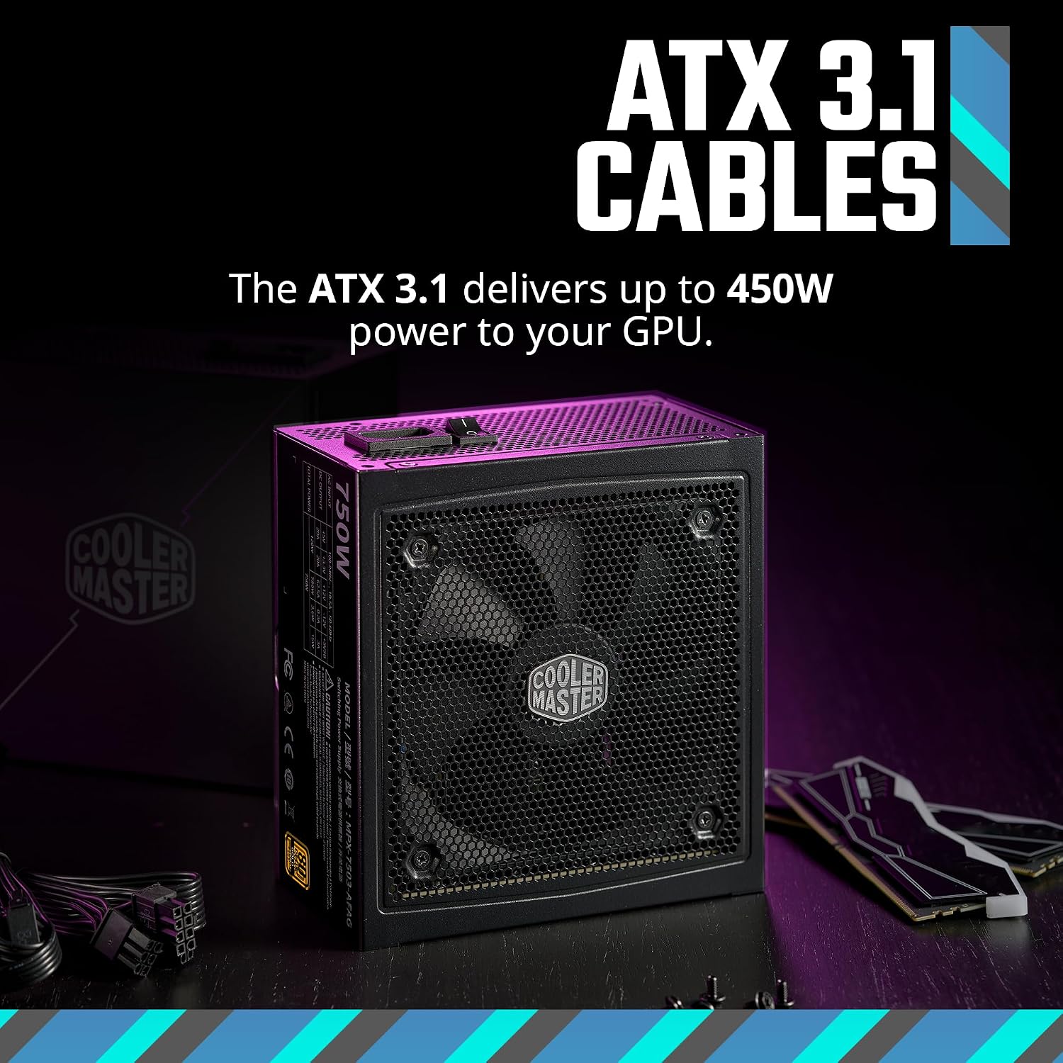 FUENTE DE PODER COOLER MASTER MWE GOLD 750 V3 PCIE 5.1 READY - 4
