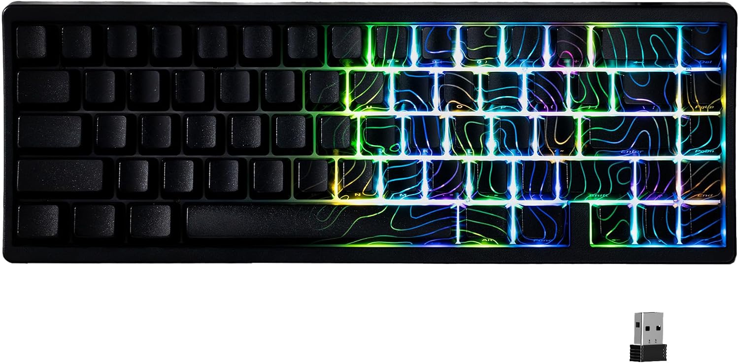 TECLADO INALÁMBRICO HITIME XVX M67 60% QMK/VIA PHANTOM GAMING - 1