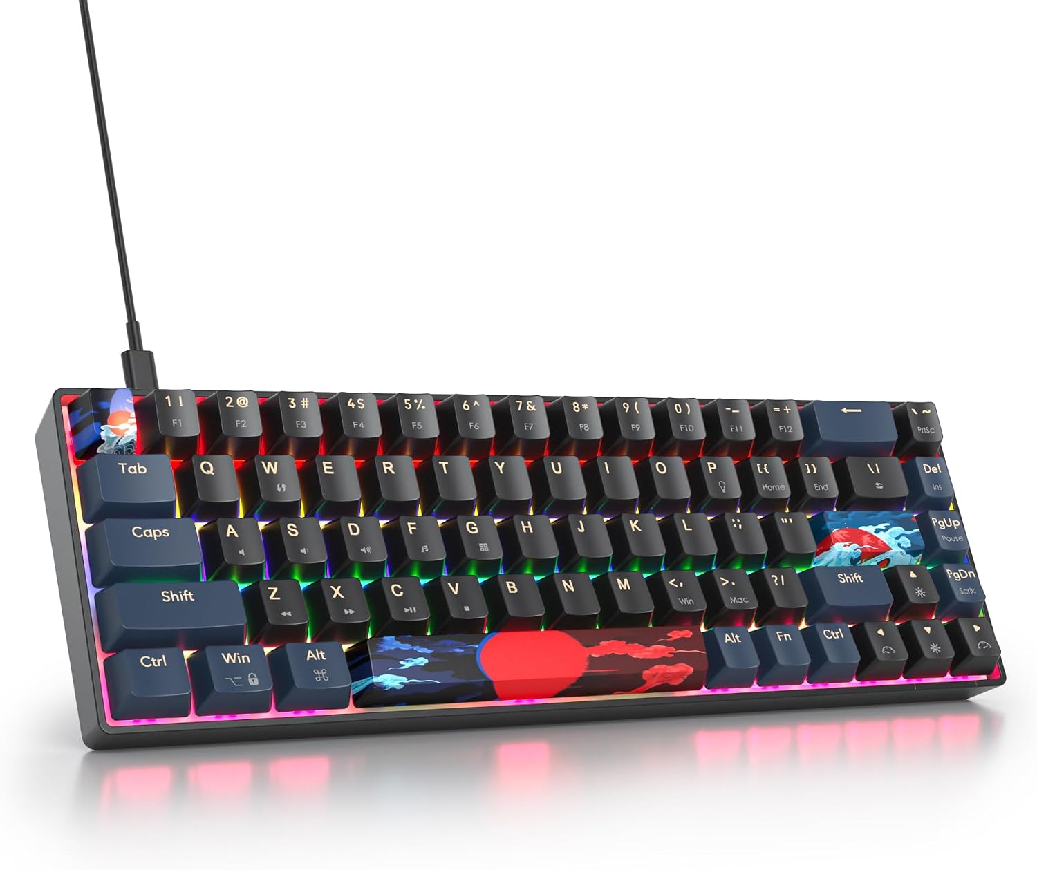 TECLADO MECÁNICO OWPKEENTHY 60% CON CABLE - 1