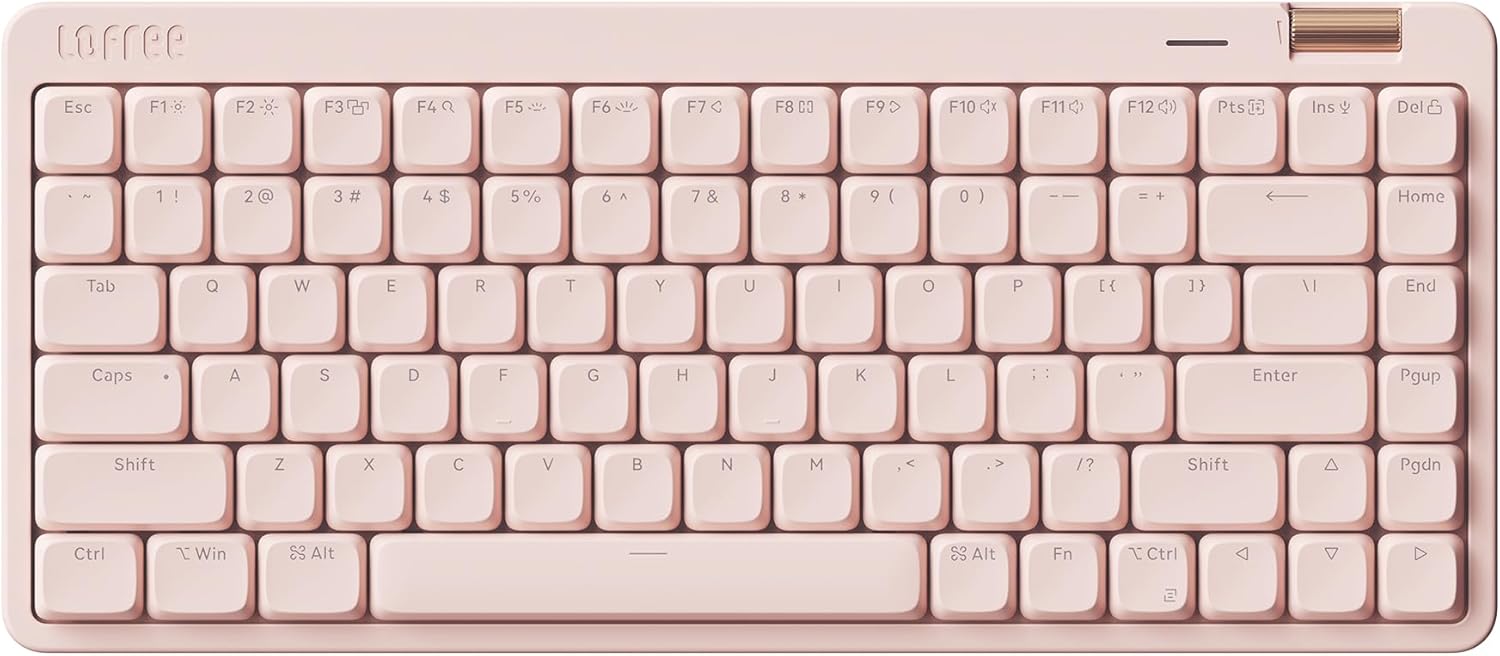 TECLADO MECÁNICO LOFREE FLOW LITE 84 TECLAS BAJO PERFIL RECARGABLE INALÁMBRICO FLAMINGO - 1