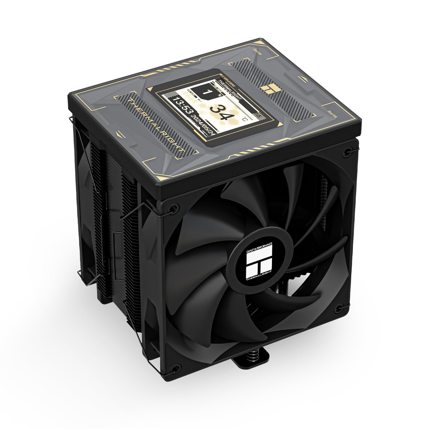 ENFRIADOR DE CPU THERMALRIGHT BURST ASSASSIN 120 VISION BLACK CON PANTALLA LCD 2.4 PULGADAS - 1