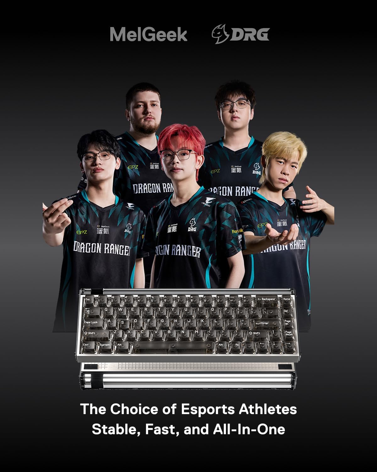 TECLADO MELGEEK MADE68 PRO+ CON CABLE Y SWITCH MAGNÉTICO PARA GAMING 65% - 2