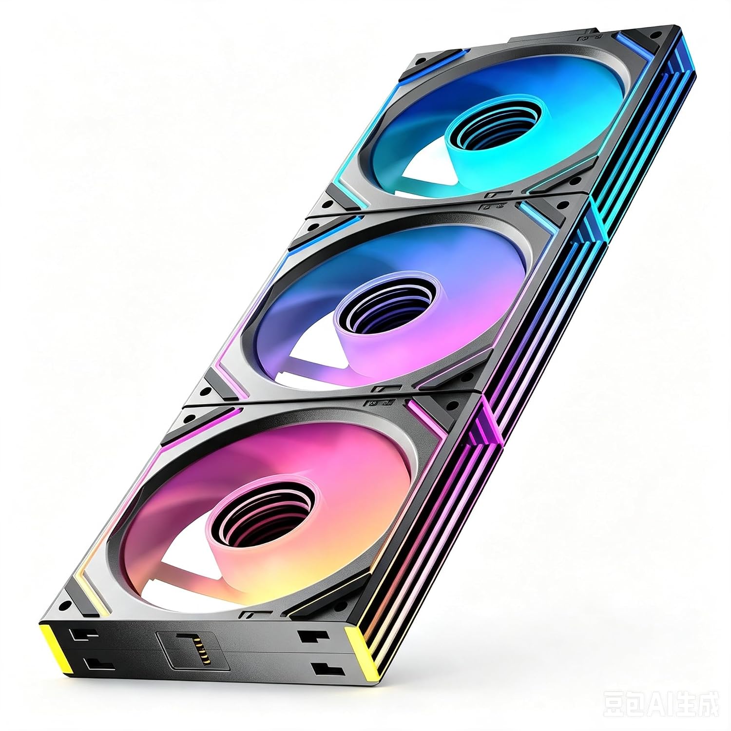 COOLER INTERNO JUNGLE LEOPARD INTERSTELLAR V2 120MM NEGRO TRIPLE PACK - 1