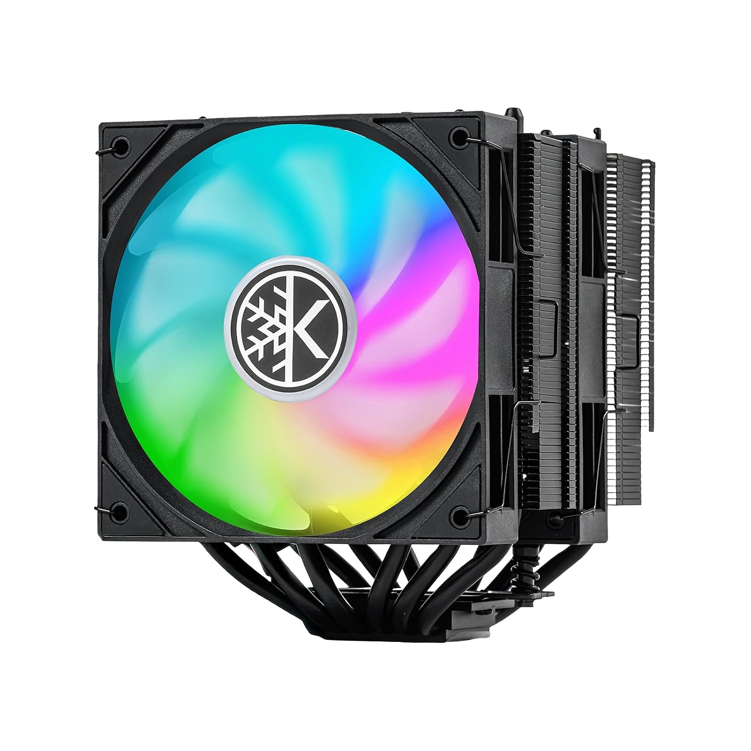 ENFRIADOR DE CPU KINGCOOL CRYO TITAN 120 ARGB DUAL-TOWER 260W TDP NEGRO - 1