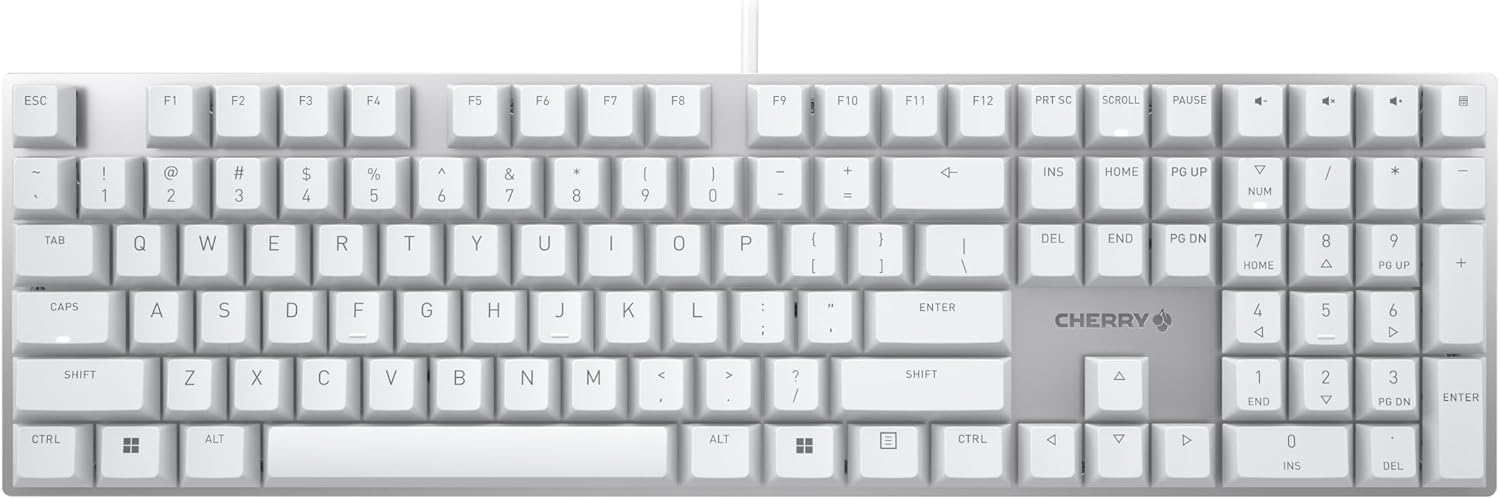 TECLADO MECÁNICO CHERRY KC 200 MX CON SWITCHES SILENT RED - 1