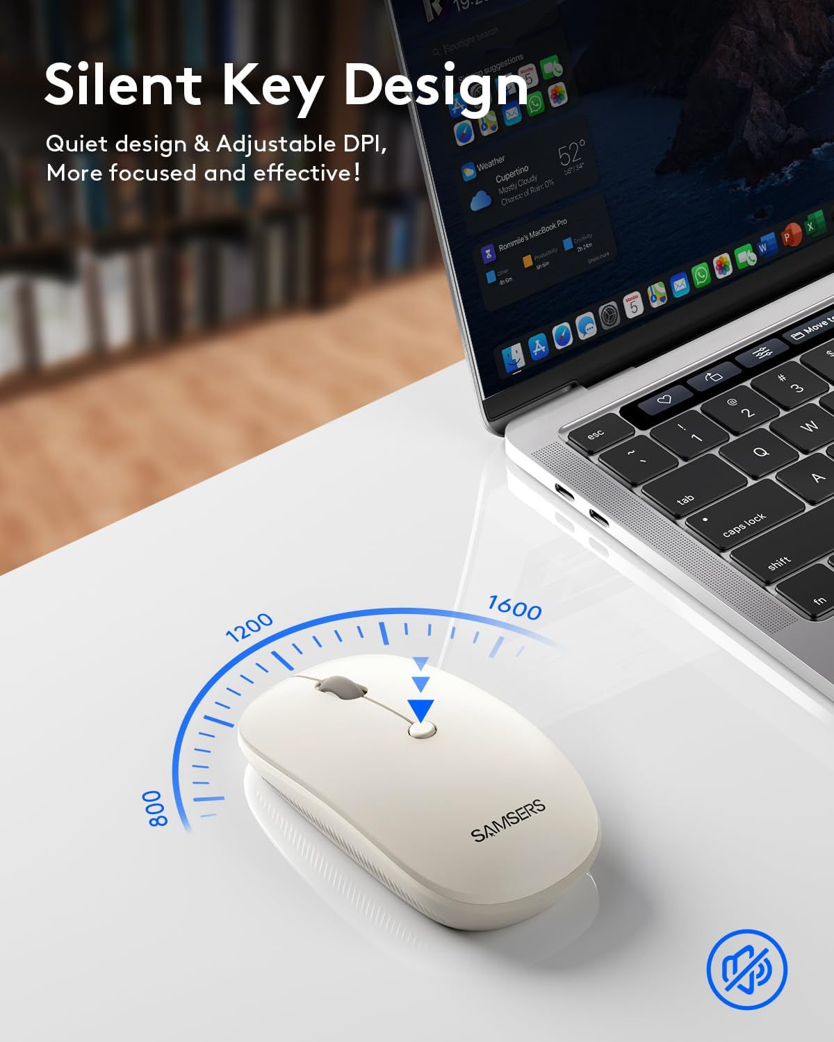 KIT DE TECLADO Y MOUSE PLEGABLE SAMSERS KM01 BLUETOOTH 2.4G STARLIGHT - 4