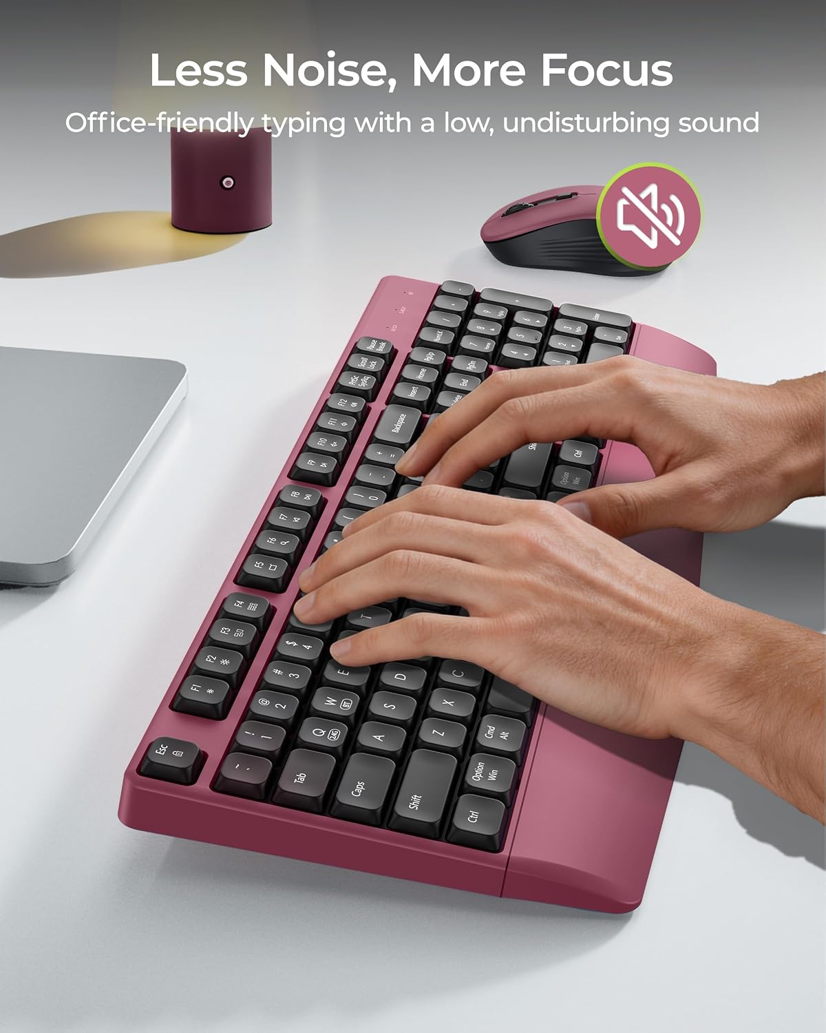 KIT INALÁMBRICO SEENDA COE200 TECLADO Y MOUSE BLUETOOTH CON REPOSAMUÑECAS - 3