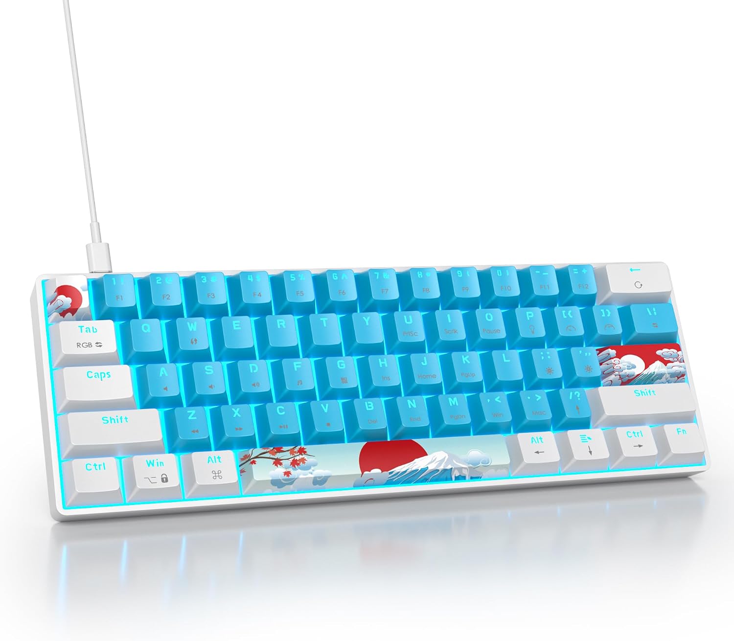 TECLADO MECÁNICO CABLEADO OWPKEENTHY 60% COMPACTO - 1