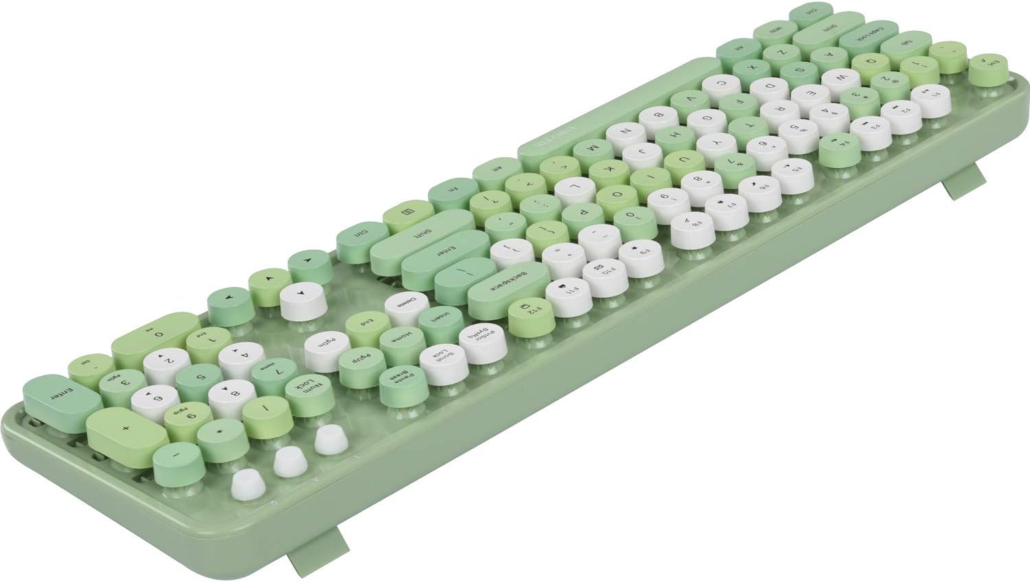KIT DE TECLADO Y MOUSE INALÁMBRICO UBOTIE COLORIDO VERDE - 4