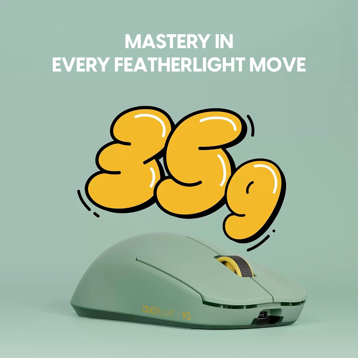 MOUSE INALÁMBRICO PULSAR GAMING GEARS X2 CRAZYLIGHT MINI FOREST - 3
