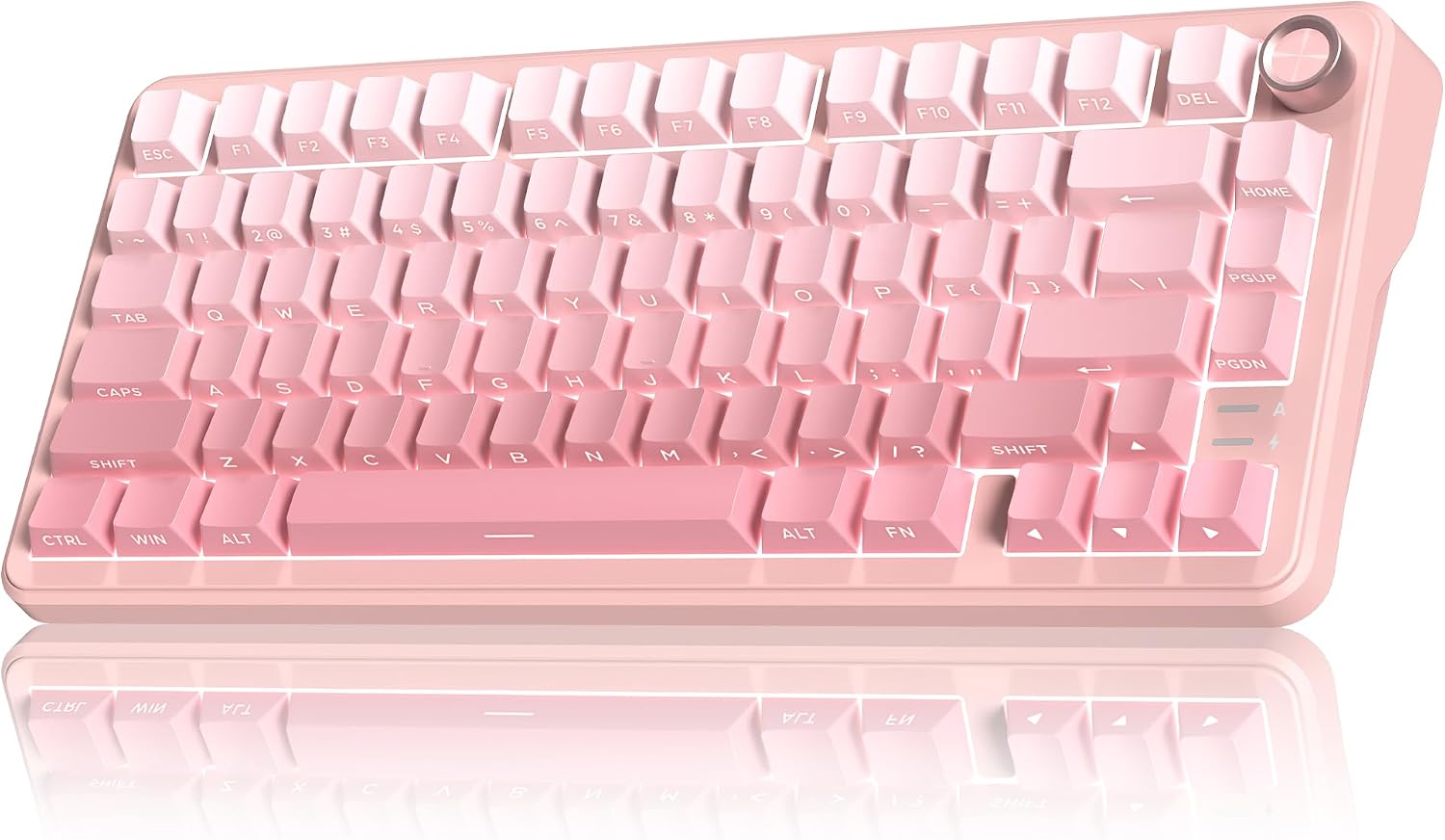 TECLADO MECÁNICO INALÁMBRICO REDTHUNDER K75 75% HOT SWAPPABLE ROSA SAKURA - 1