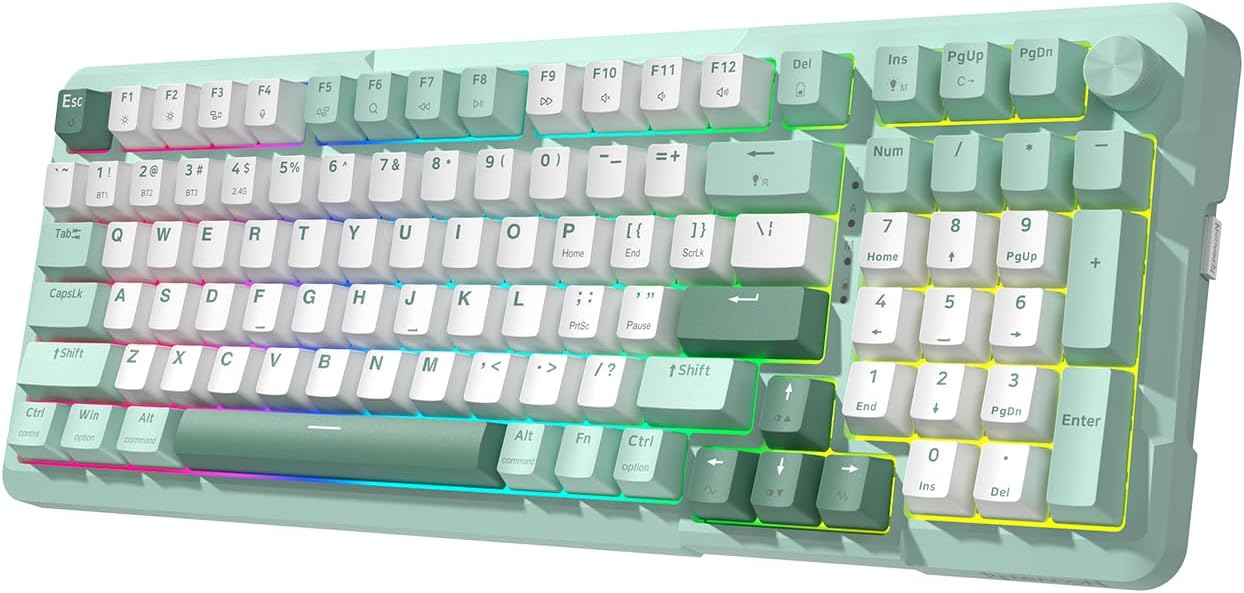 TECLADO MECÁNICO INALÁMBRICO REDRAGON K742 BLUETOOTH CON PERILLA - 1