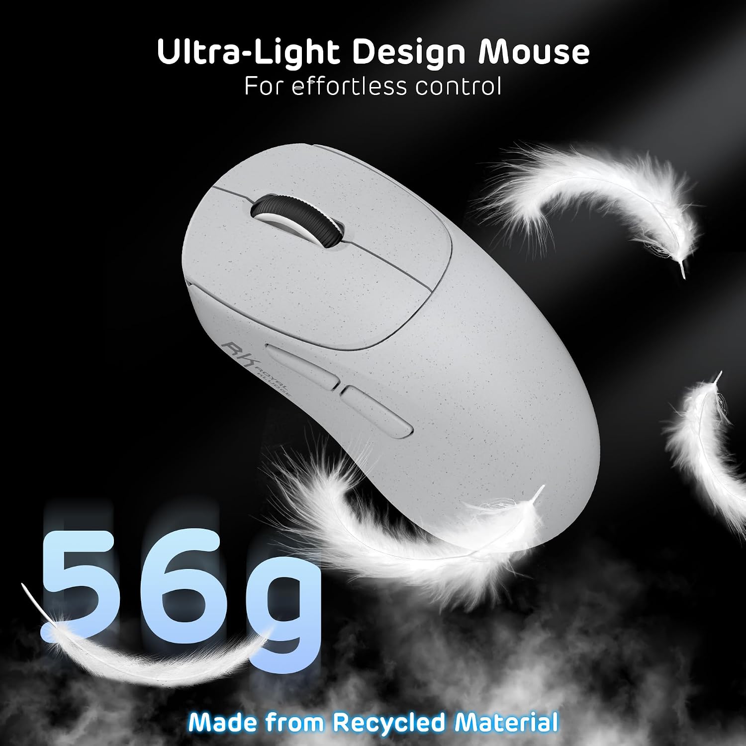MOUSE GAMER RK ROYAL KLUDGE MG5 WIRELESS 42000 DPI PAW3950 - 3