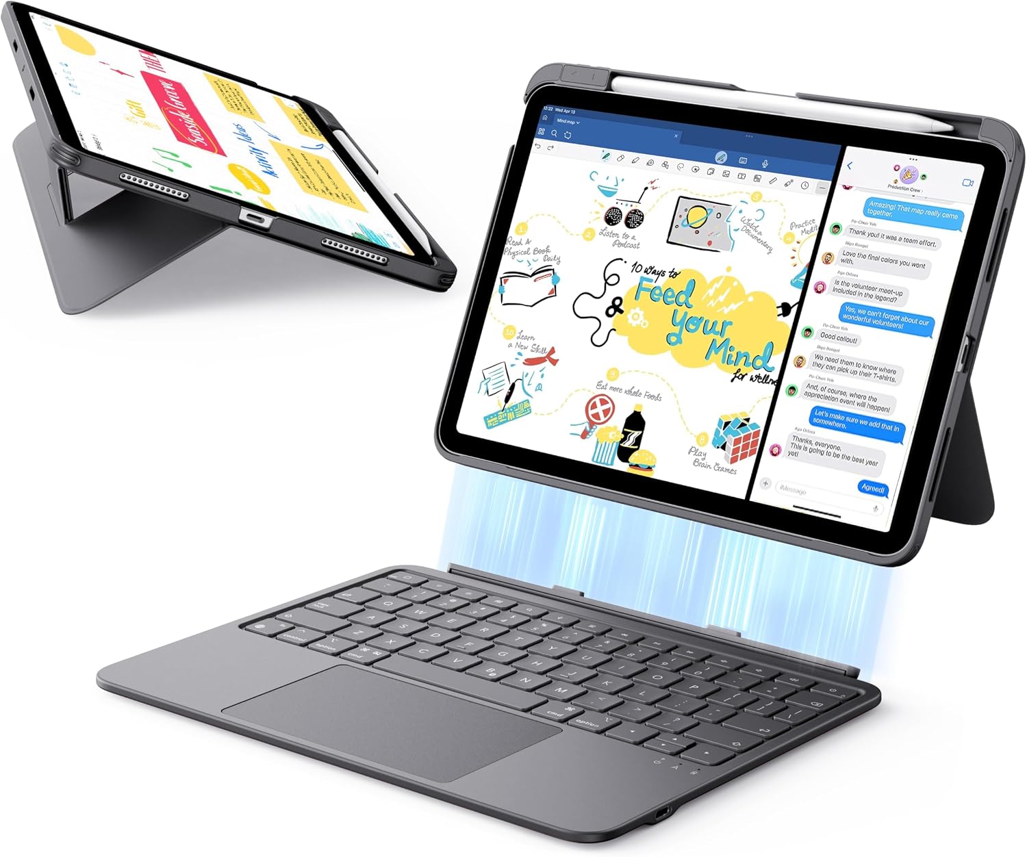 FUNDA CON TECLADO ESR PARA IPAD 11'' (A16) 10ª GENERACIÓN 2025 ULTRALIGERA - 1