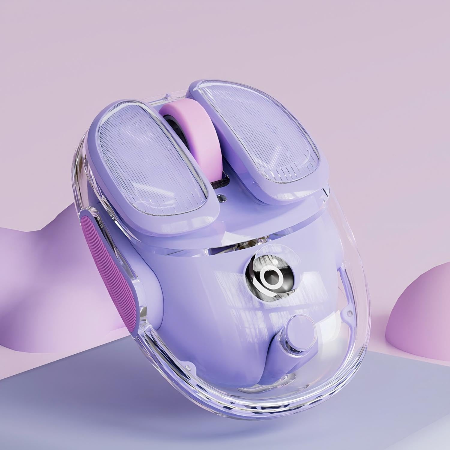 MOUSE INALÁMBRICO BLUETOOTH SEUNKWANG Q9 TRANSPARENTE RECARGABLE CLIC SILENCIOSO PARA MANOS PEQUEÑAS - 1
