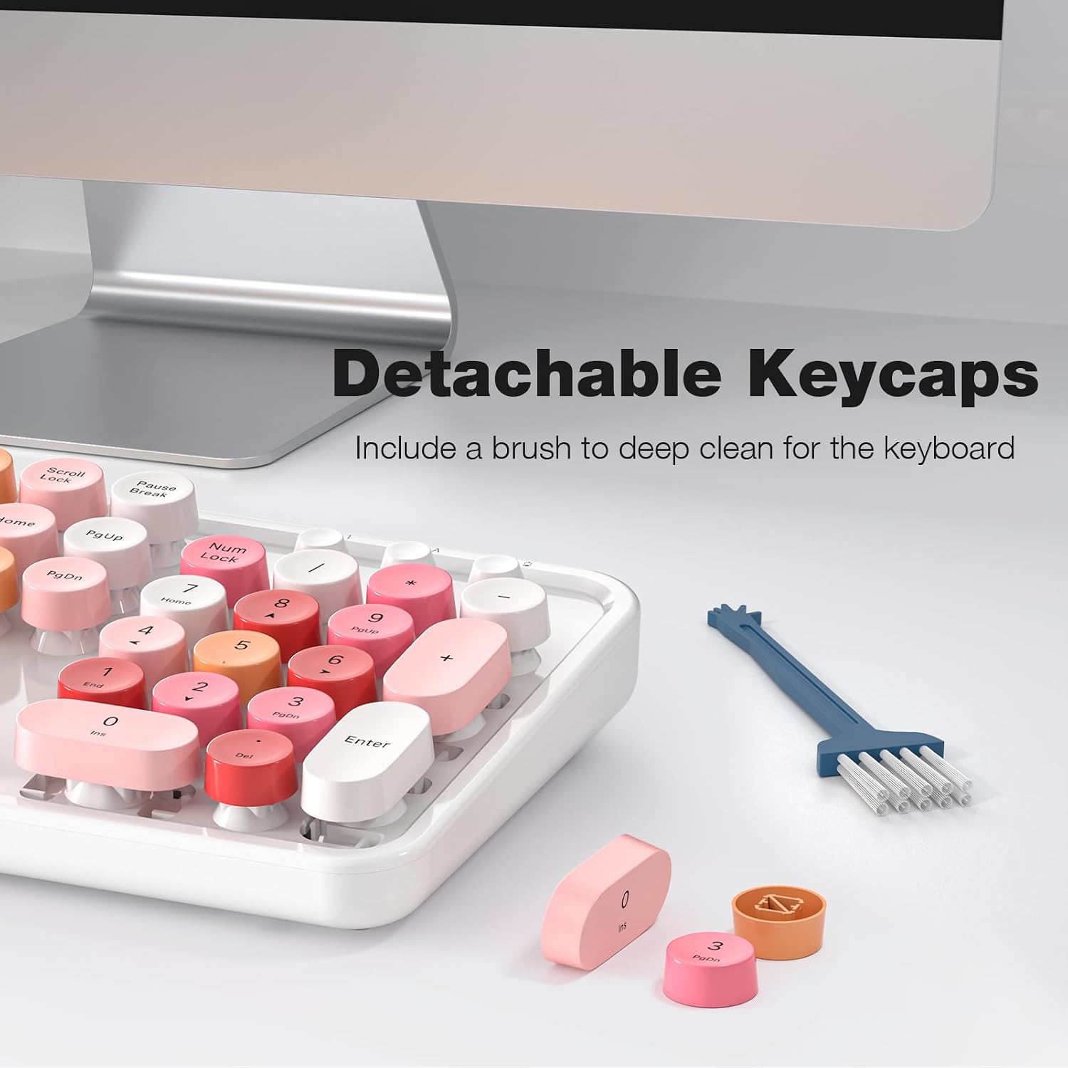 KIT DE TECLADO Y MOUSE INALĂMBRICO MOFII 2.4GHZ TAMAĂO COMPLETO COLOR LABIAL - 5