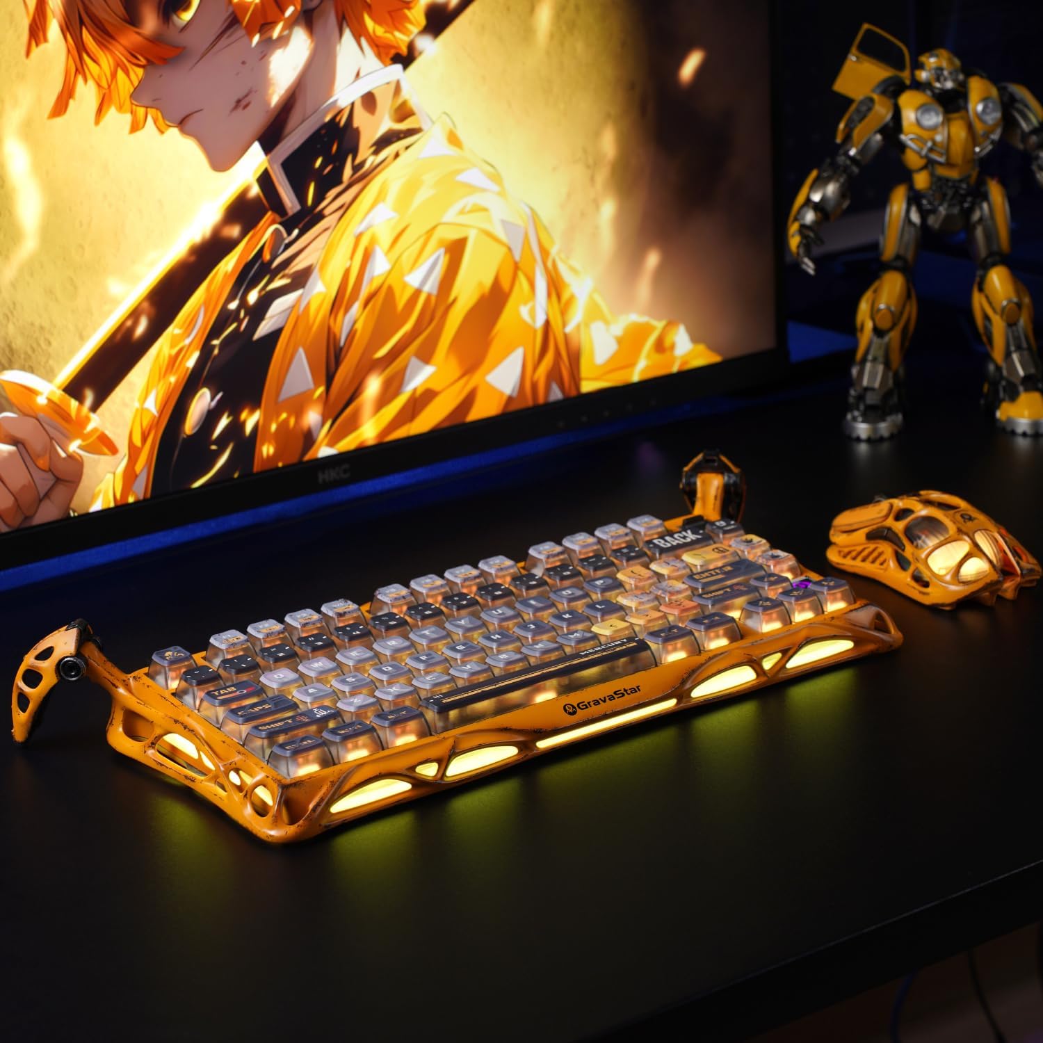TECLADO MECÁNICO INALÁMBRICO GRAVASTAR MERCURY K1 PRO 75% HOT-SWAP - 4