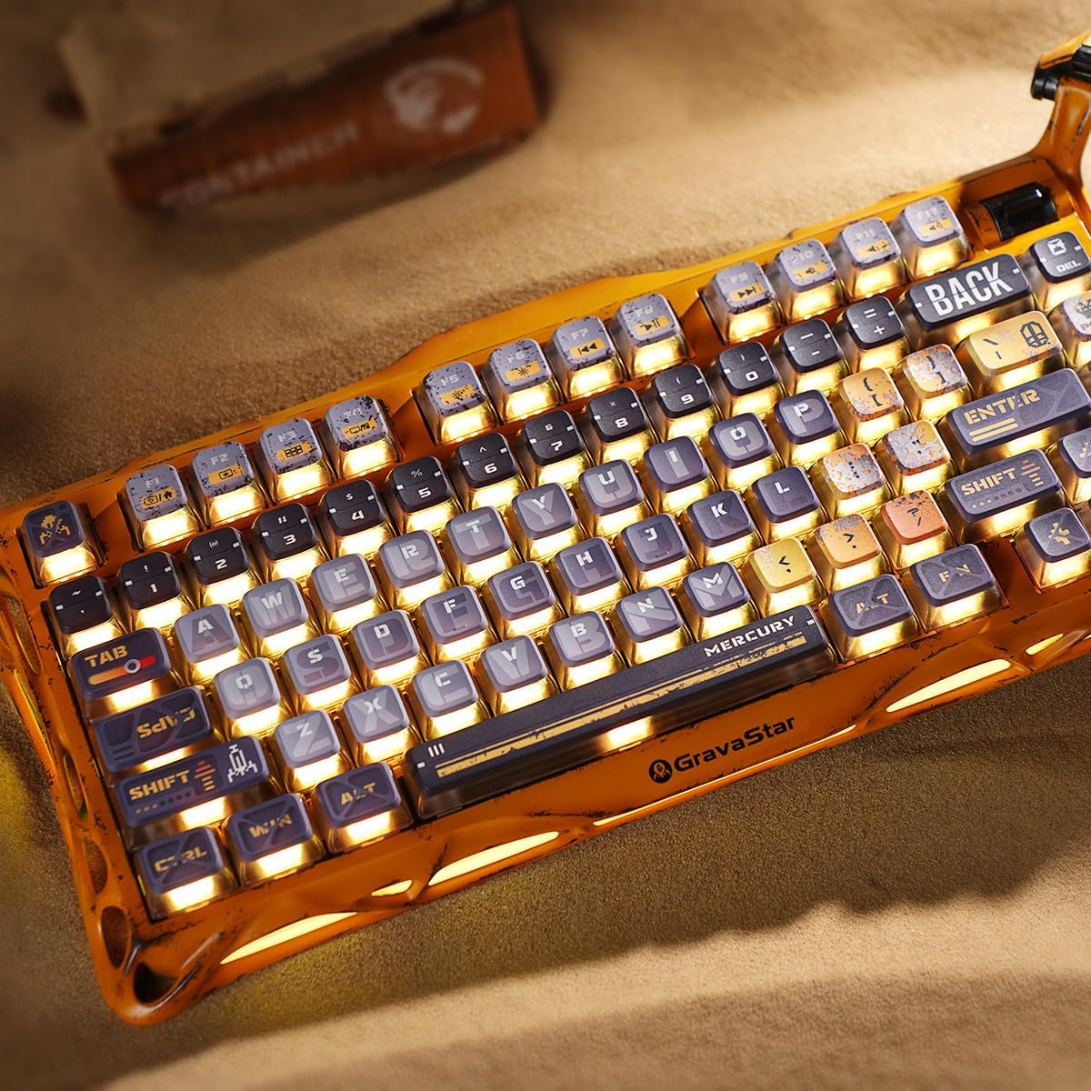 TECLADO MECÁNICO INALÁMBRICO GRAVASTAR MERCURY K1 PRO 75% HOT-SWAP - 5