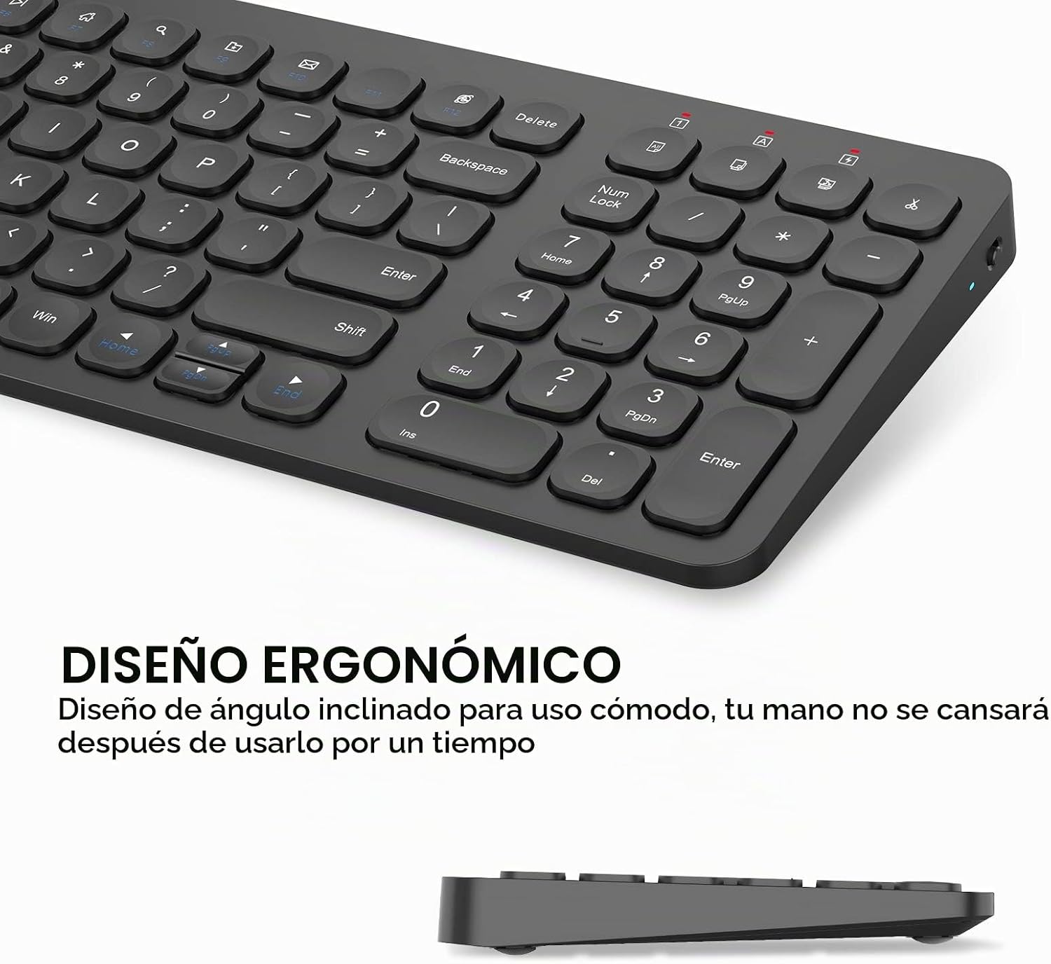 KIT DE TECLADO Y MOUSE INALÁMBRICO CIMETECH NEGRO - 4
