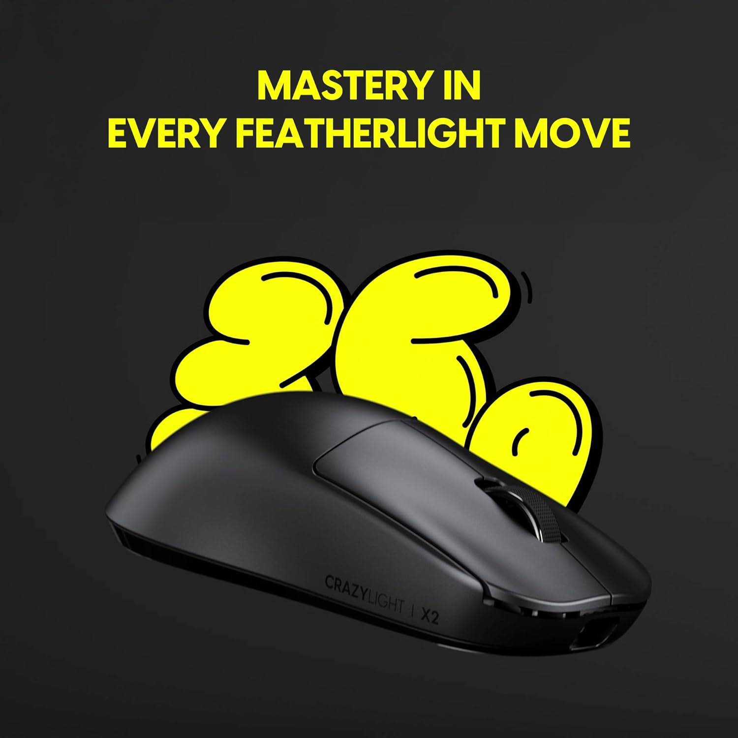 MOUSE GAMER PULSAR GAMING GEARS X2 CRAZYLIGHT INALÁMBRICO MINI NEGRO JET - 3