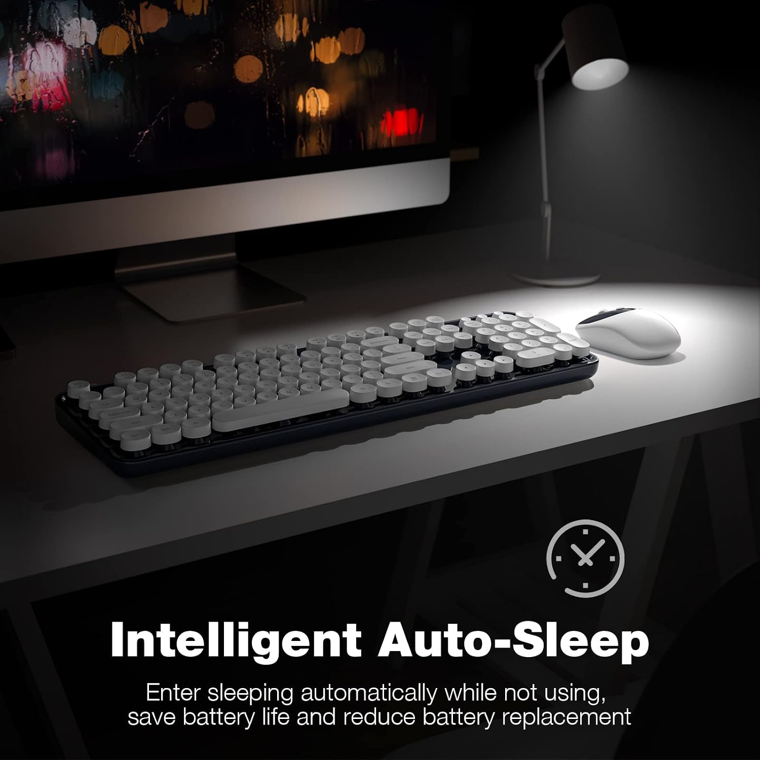 KIT DE TECLADO Y MOUSE INALÁMBRICO MOFII MODELO DARK BLUE - 4