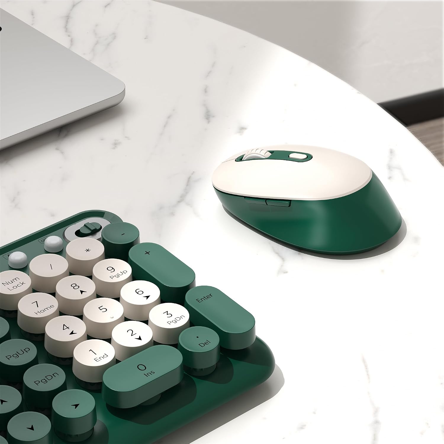 KIT INALÁMBRICO DE TECLADO Y MOUSE COVEVA VERDE - 5
