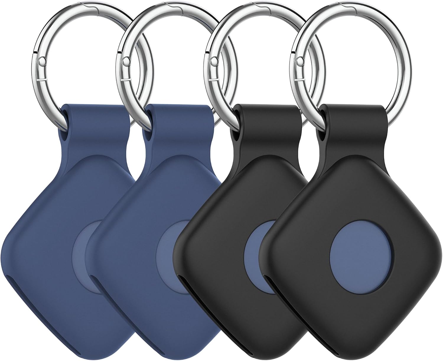 FUNDA DE SILICONA DDJ PARA UGREEN TRACKER TAGS CON LLAVERO 4 UNIDADES - 1