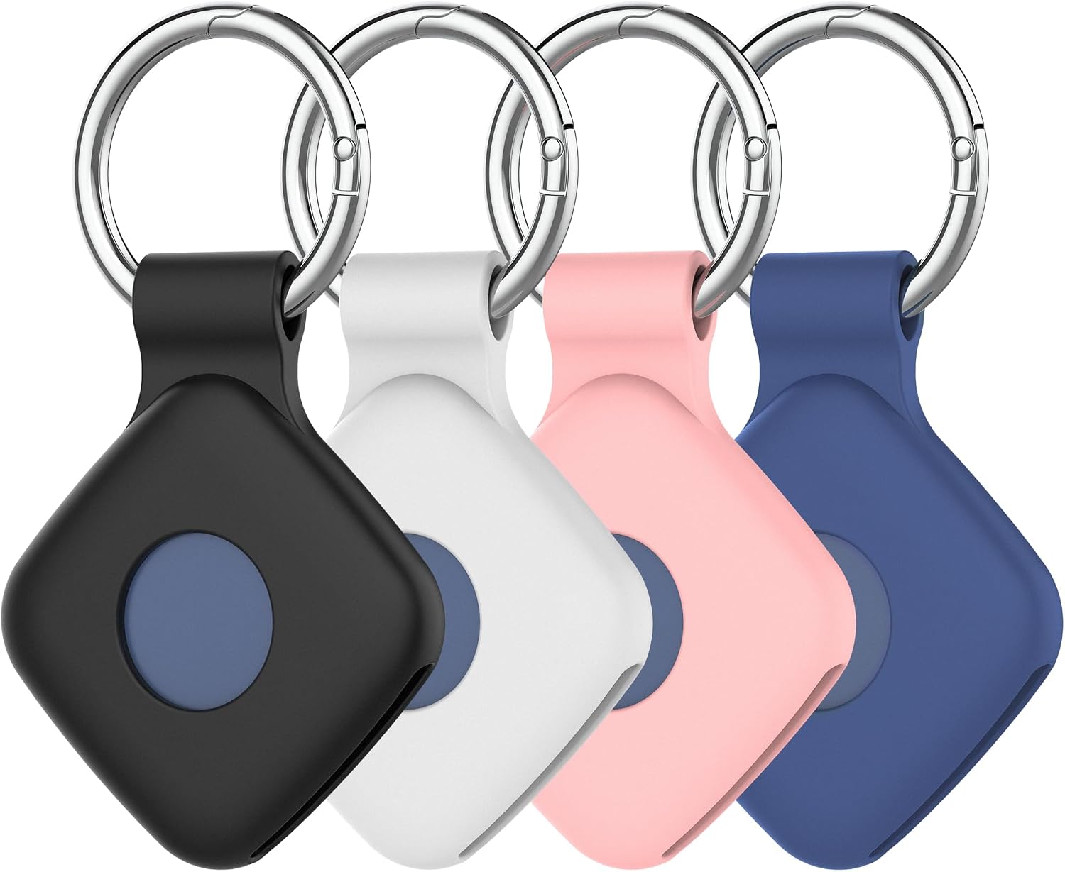 FUNDA DE SILICONA DDJ PARA UGREEN TRACKER TAGS CON LLAVERO, PACK DE 4 - 1