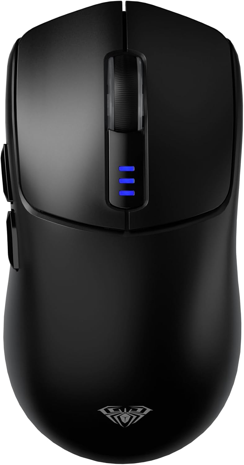 MOUSE INALÁMBRICO PARA GAMING AULA SC580 TRI-MODE 12000 DPI NEGRO - 1