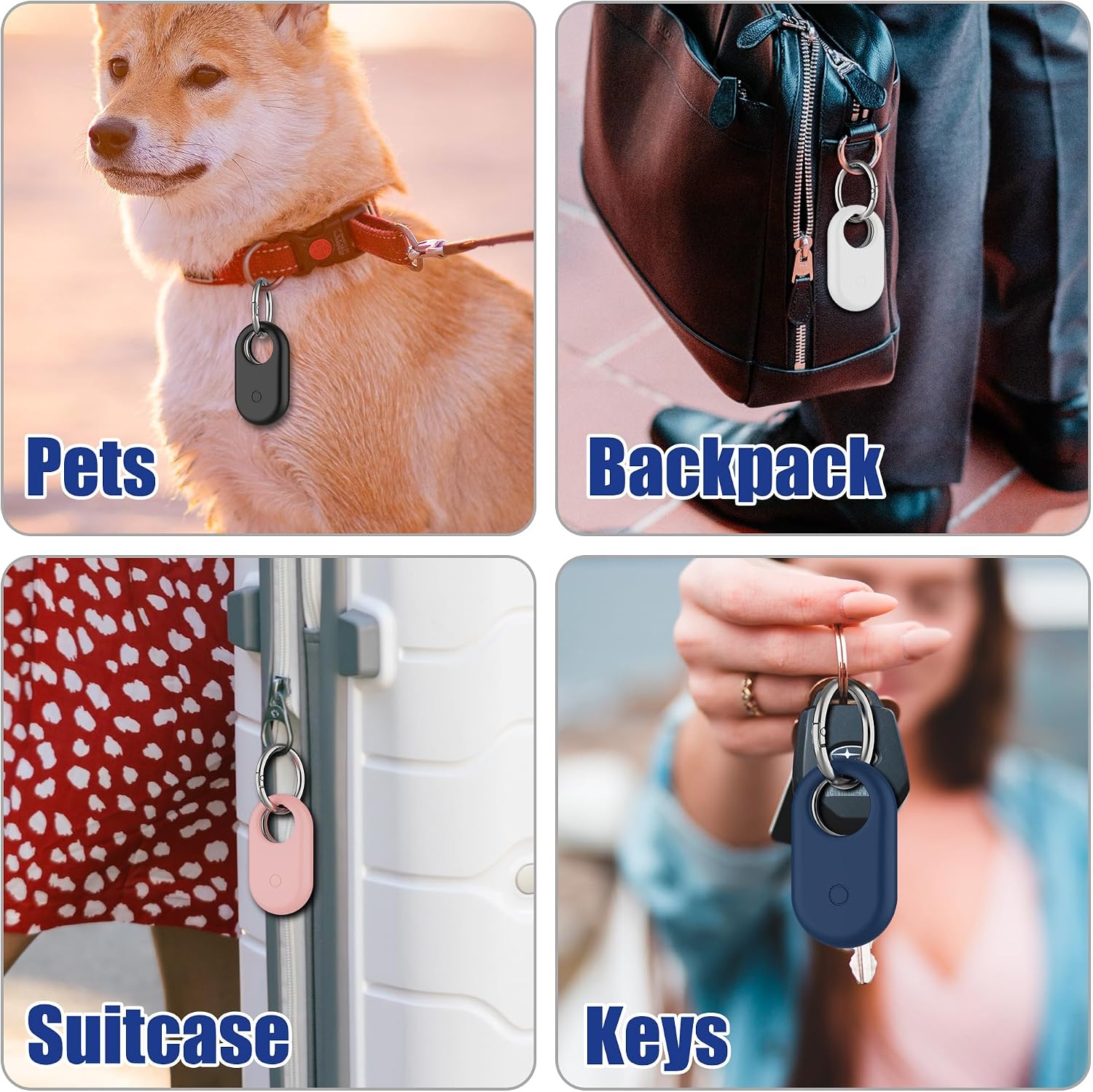 FUNDA PARA SAMSUNG SMART TAG 2 SPOMOX SILICONA 4 COLORES - 3