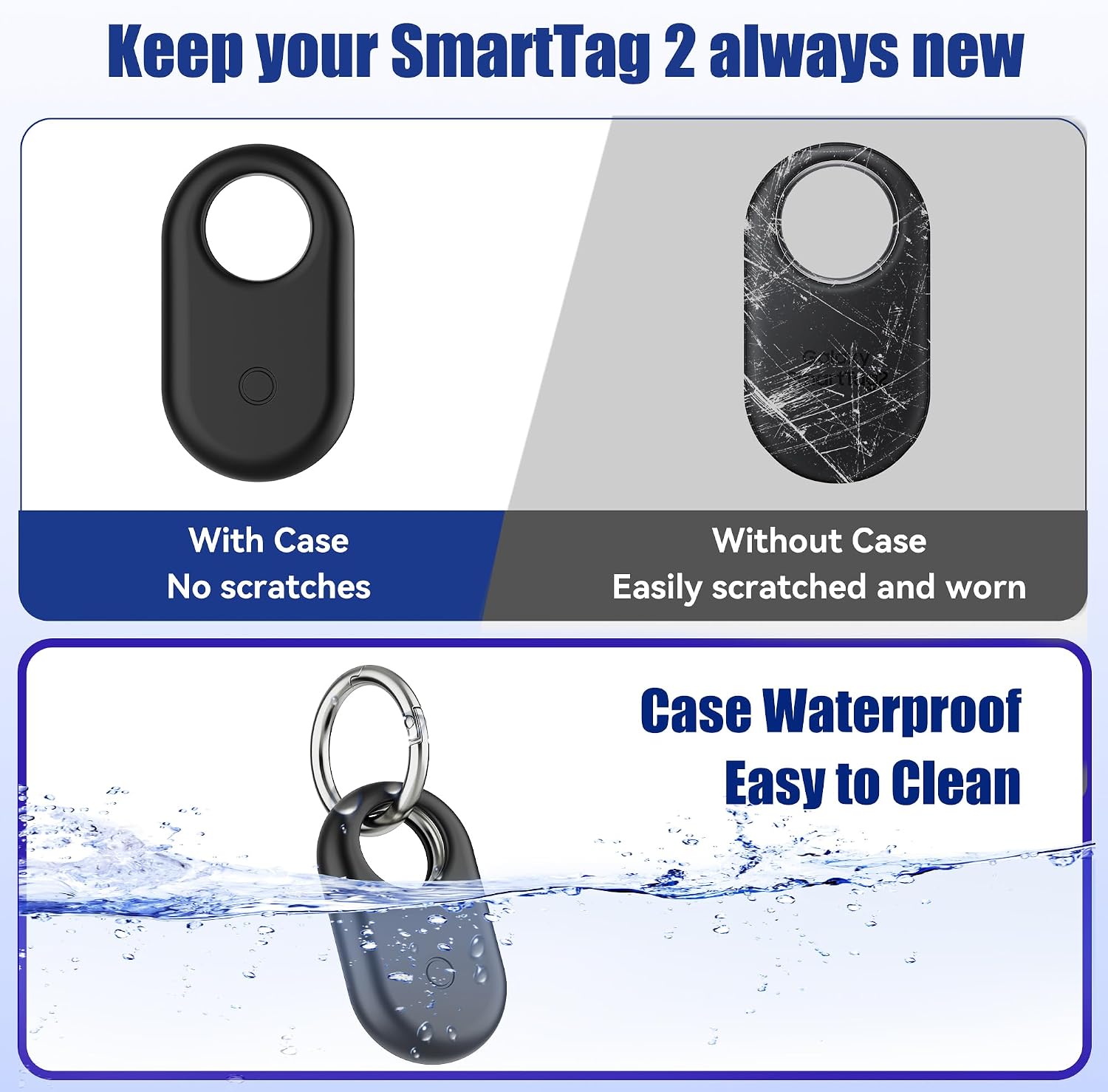 FUNDA PARA SAMSUNG SMART TAG 2 SPOMOX SILICONA 4 COLORES - 4