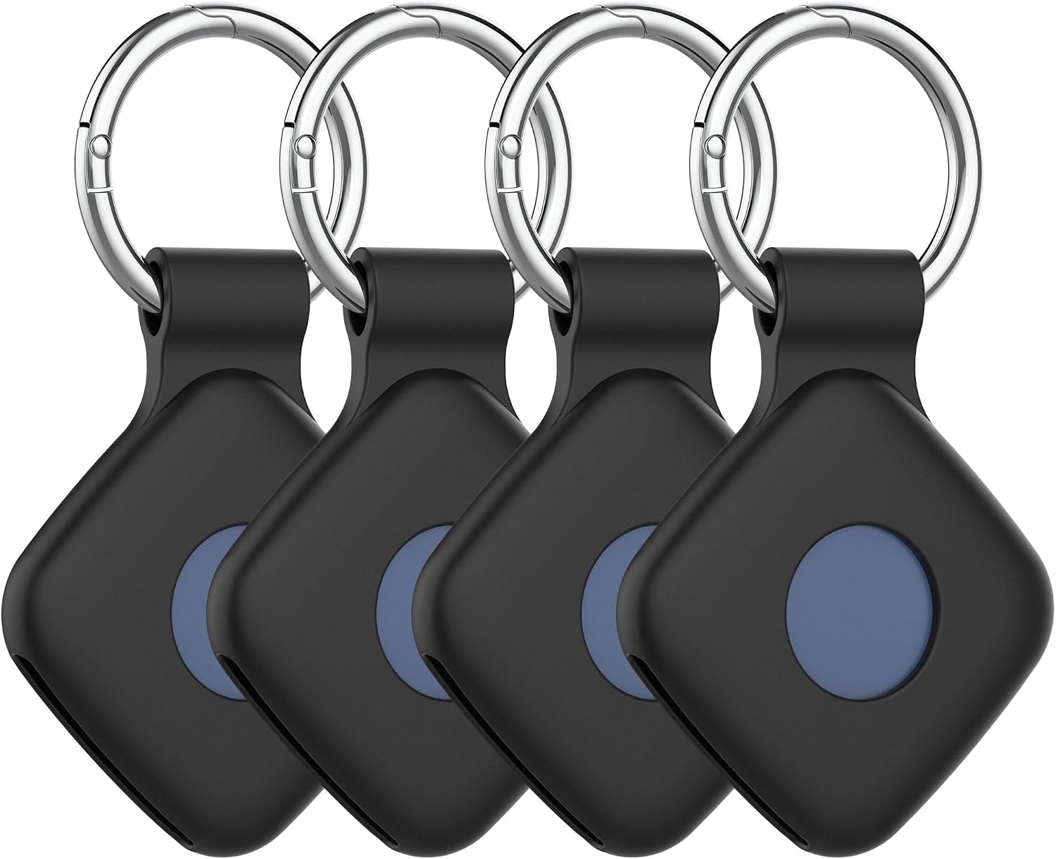FUNDA DE SILICONA DDJ CON LLAVERO PARA UGREEN TRACKER TAGS 4 UNIDADES - 1