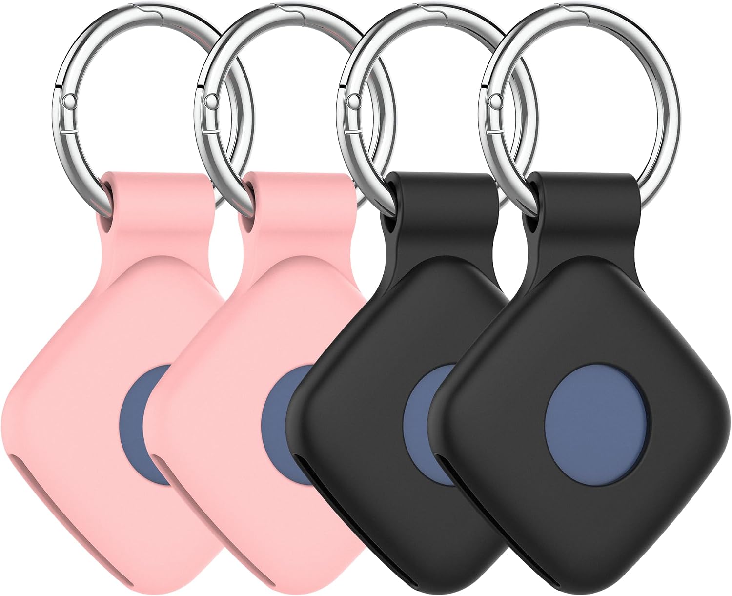 FUNDA DE SILICONA DDJ PARA UGREEN TRACKER TAGS 4 UNIDADES CON LLAVERO - 1