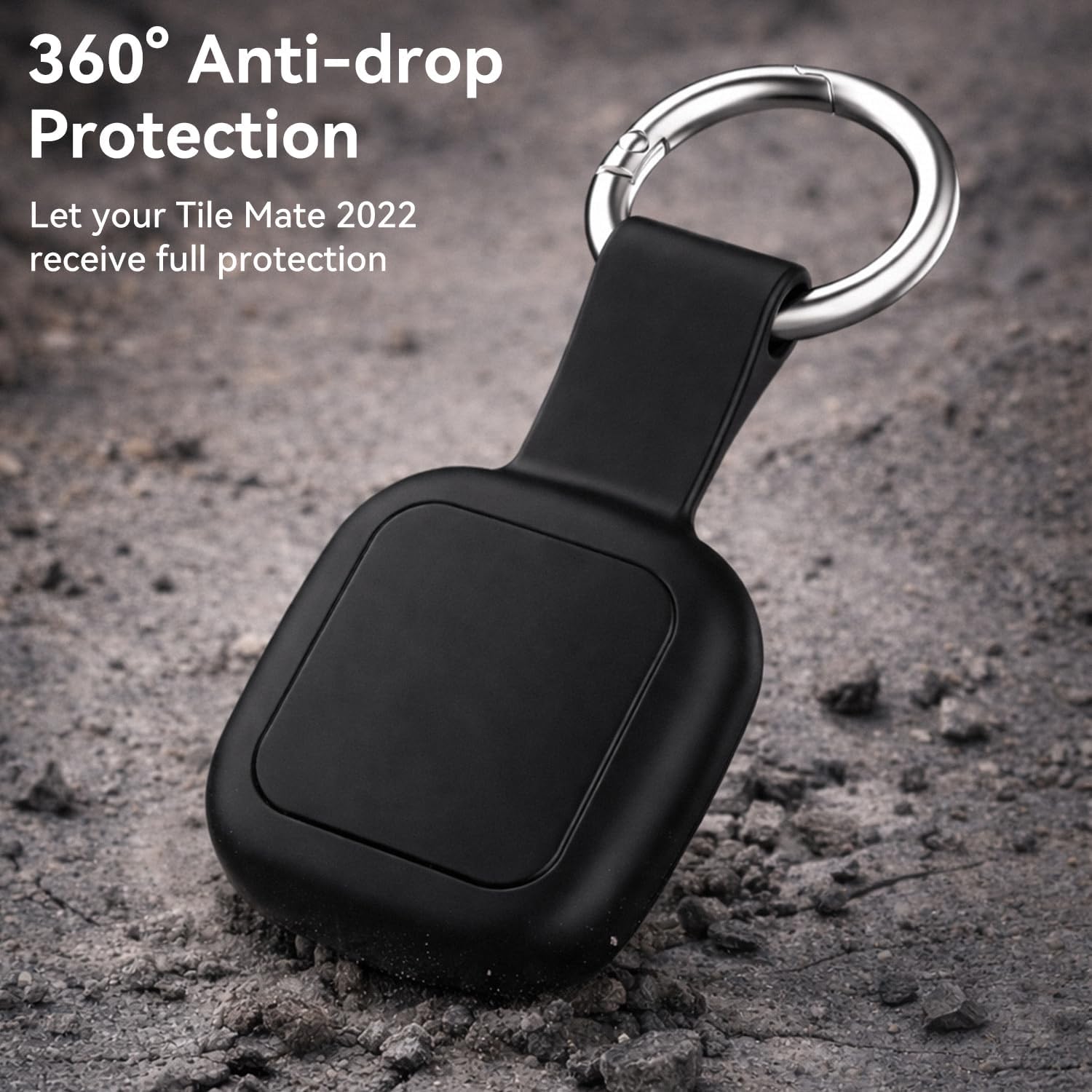 FUNDA DE SILICONA IMPERMEABLE DDJ PARA UGREEN TRACKER TAGS 4 UNIDADES NEGRO - 5